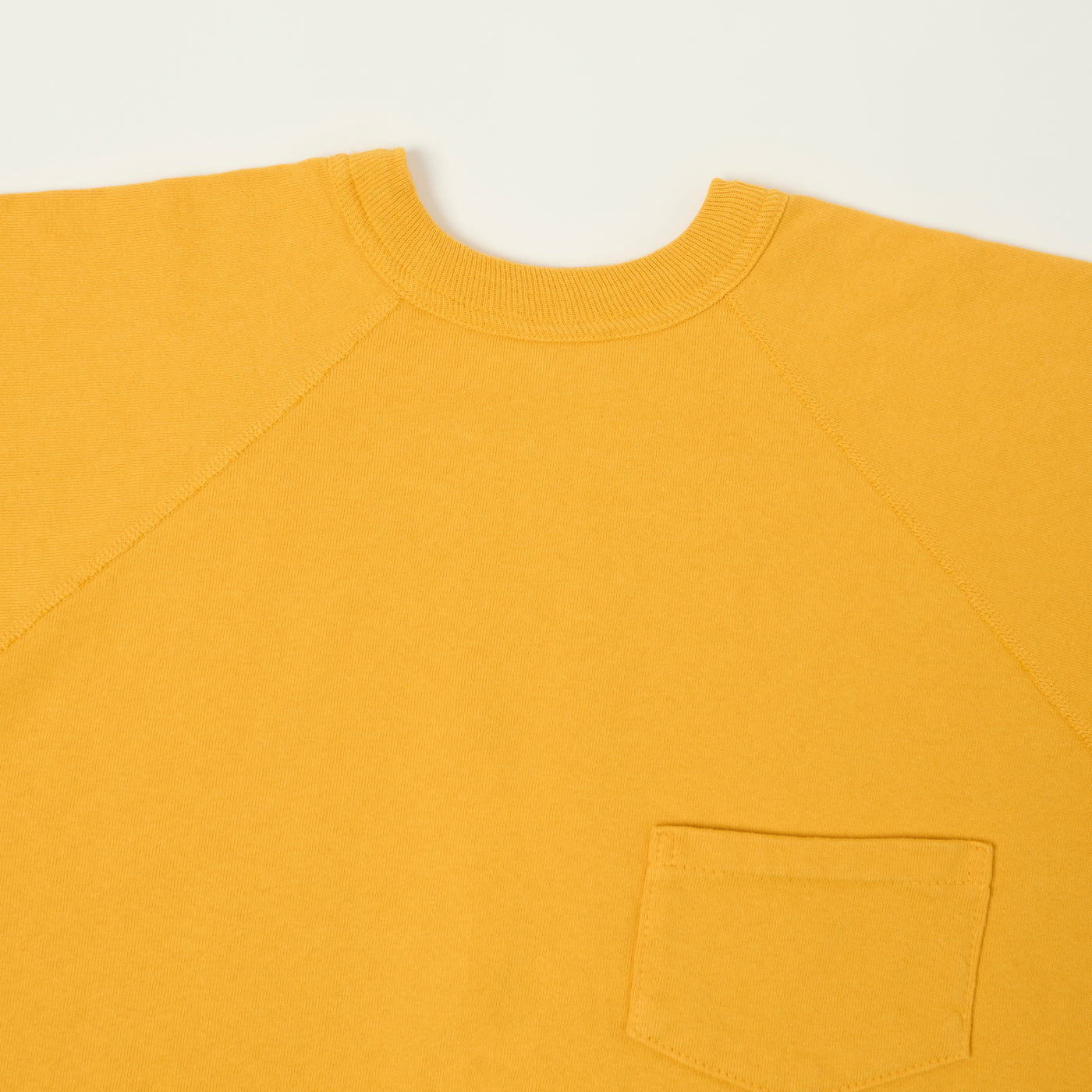 Warehouse & Co 4105 Short Sleeve Pocket Sweatshirt - Yellow