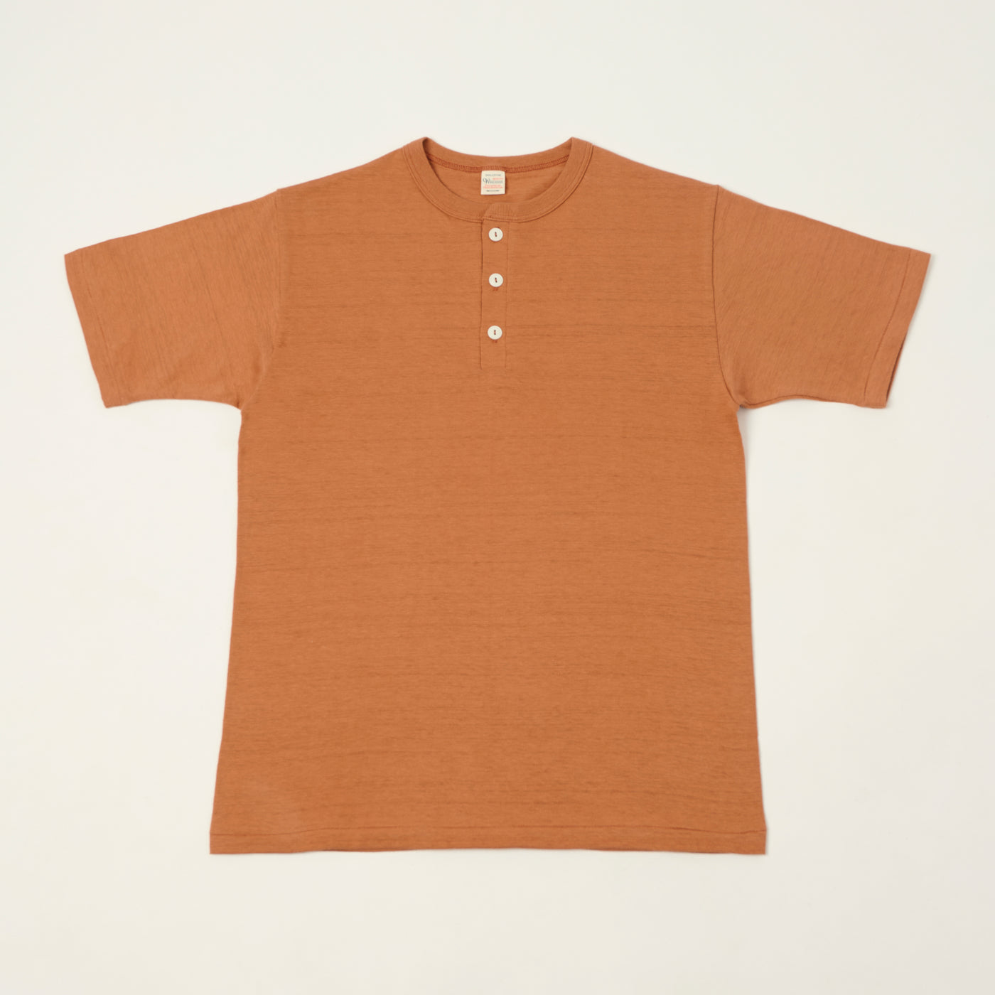 Warehouse & Co 4601 Henley T-Shirt - Dark Salmon