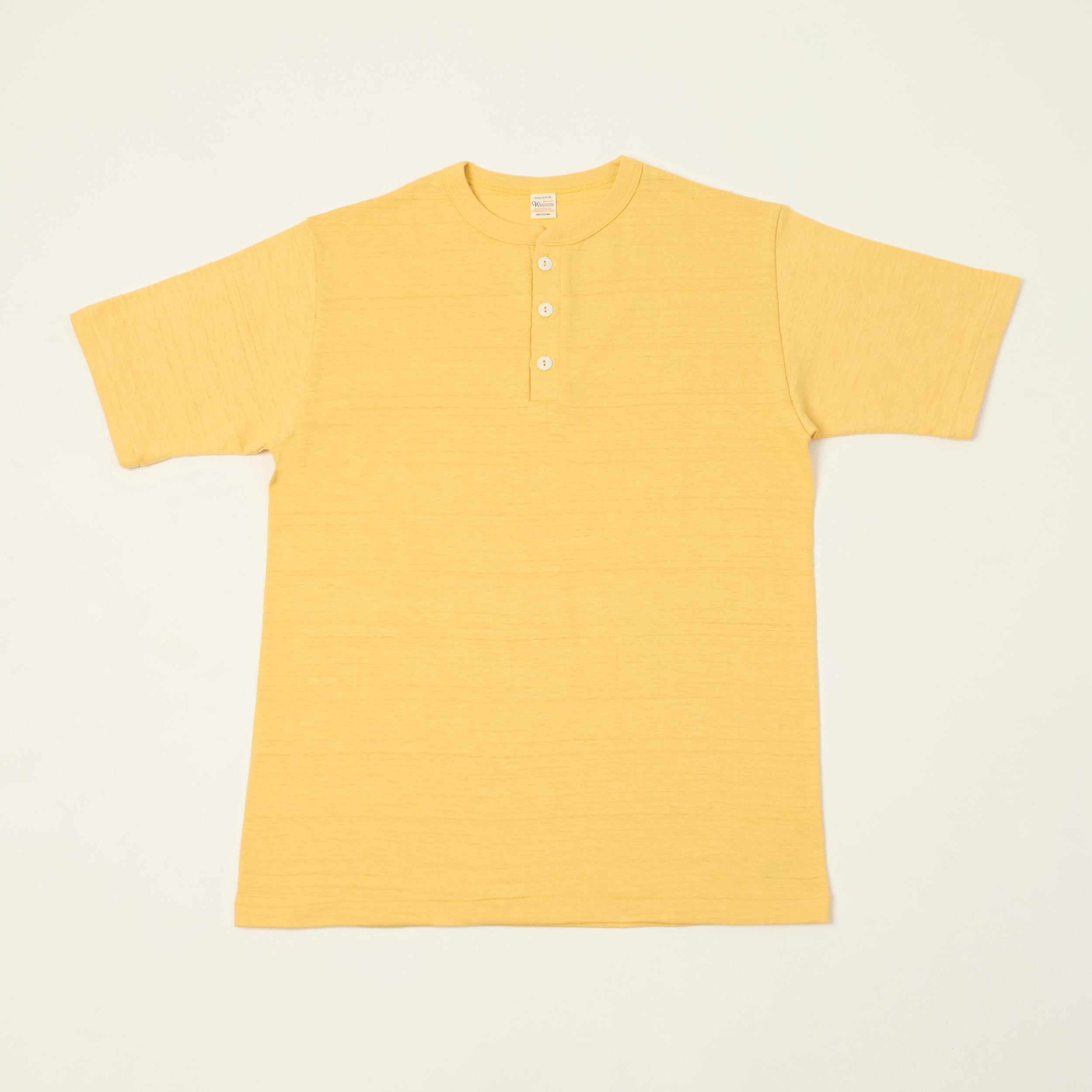 Warehouse & Co 4601 Henley T-Shirt - Straw