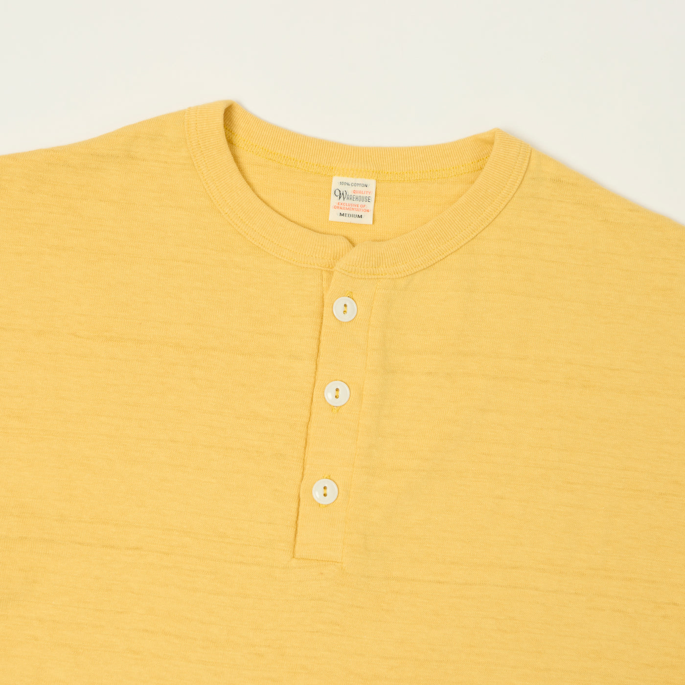 Warehouse & Co 4601 Henley T-Shirt - Straw
