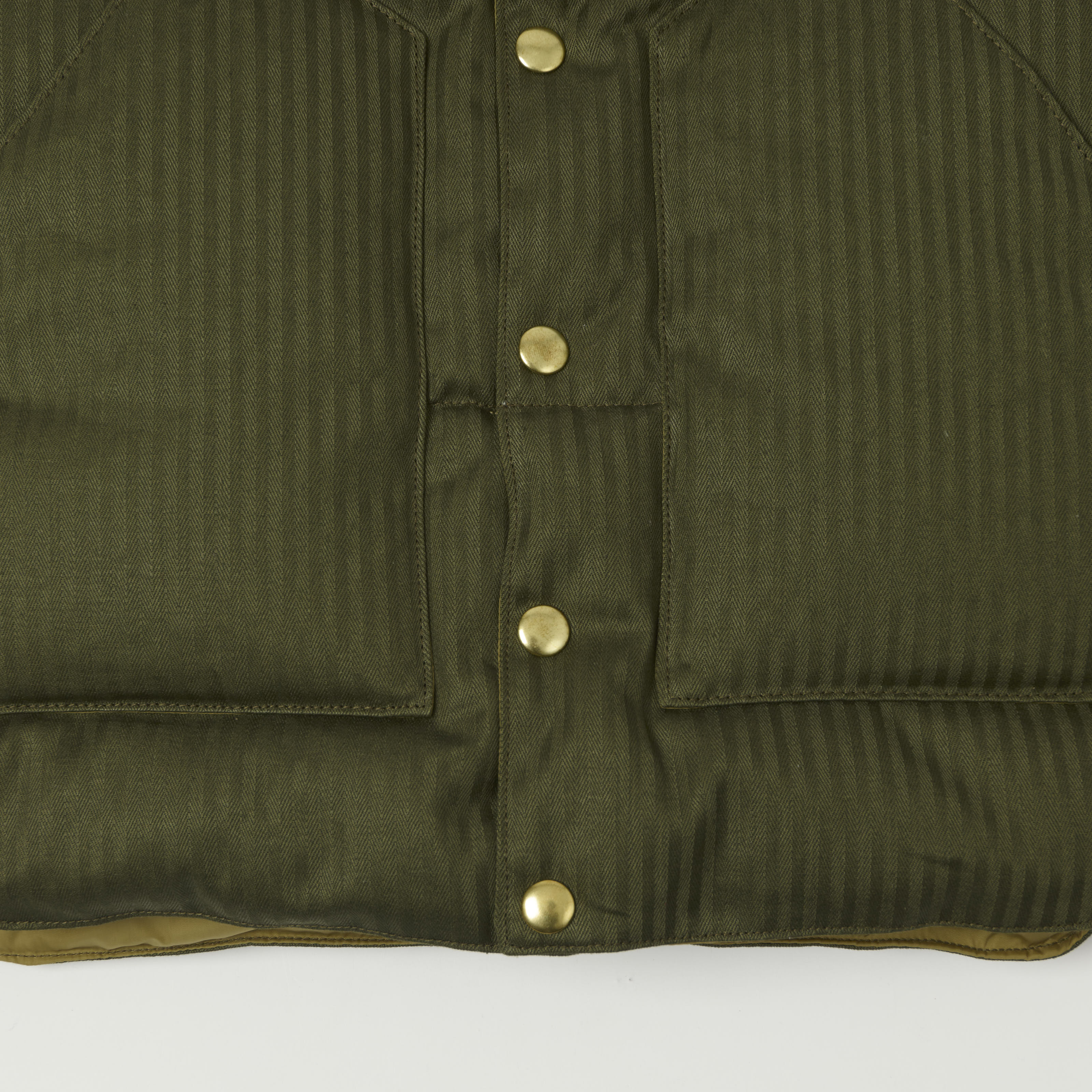 Warehouse & Co x Rocky Mountain Featherbed Down Vest - Olive Drab