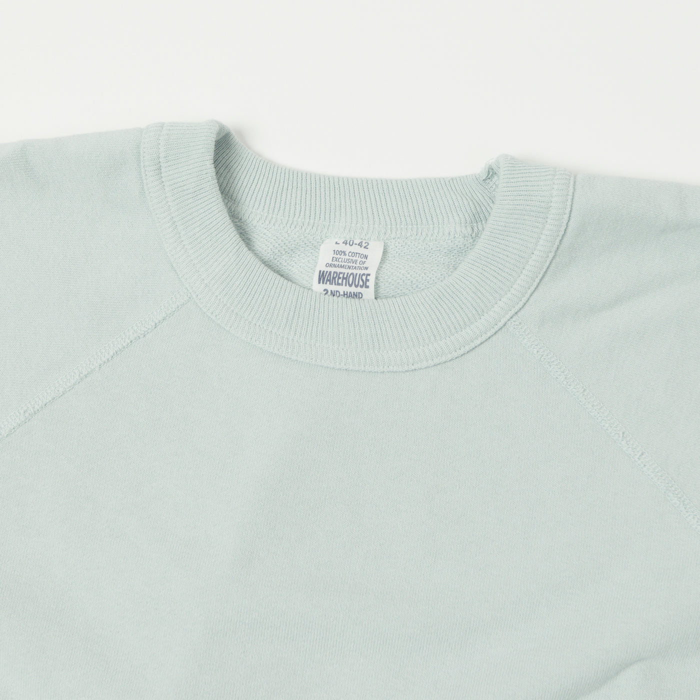 Warehouse & Co 4105 Short Sleeve Pocket Sweatshirt - Sax