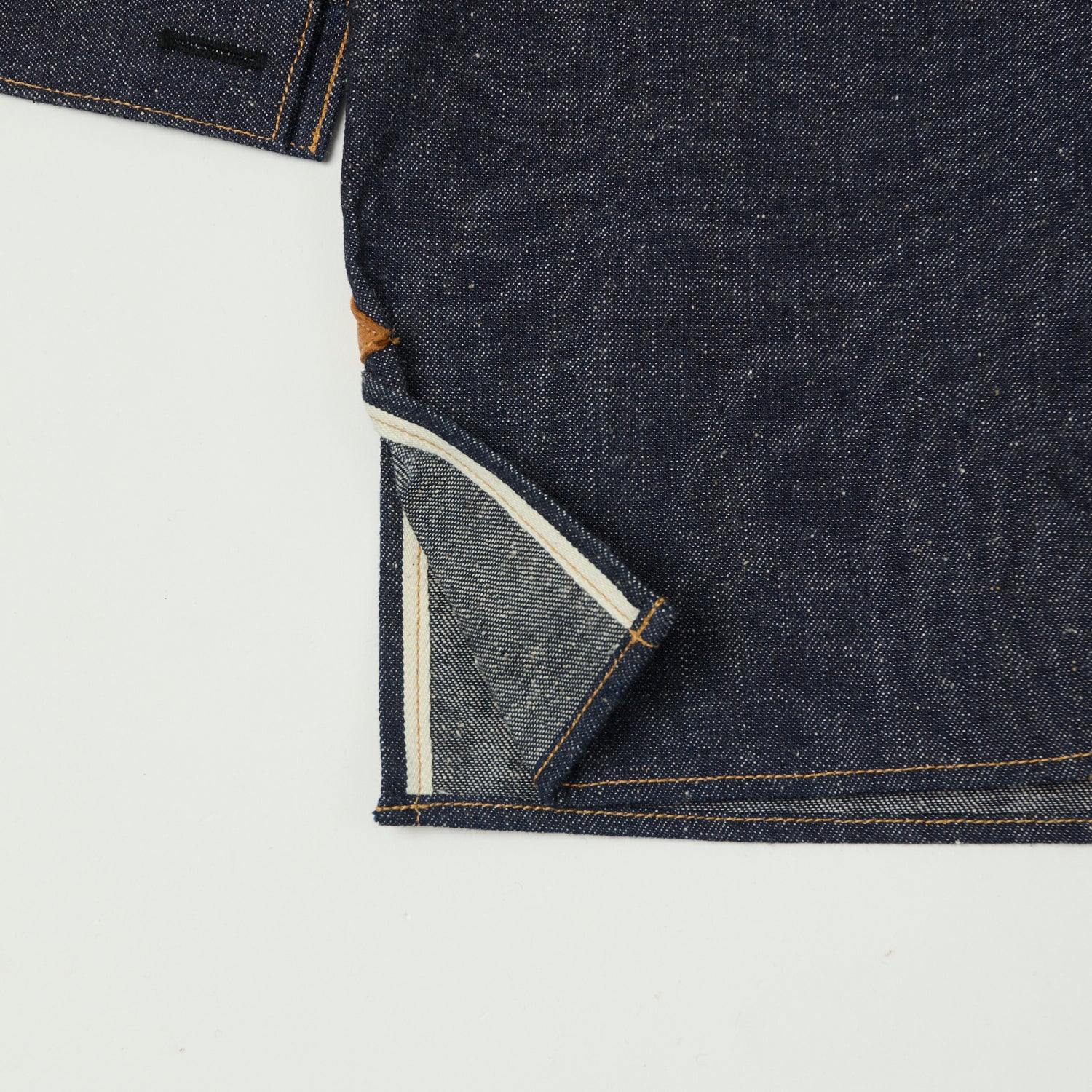 Warehouse & Co 2213 'Greenebaum' 1880s Heavy Leather Bound Jacket - Indigo Denim