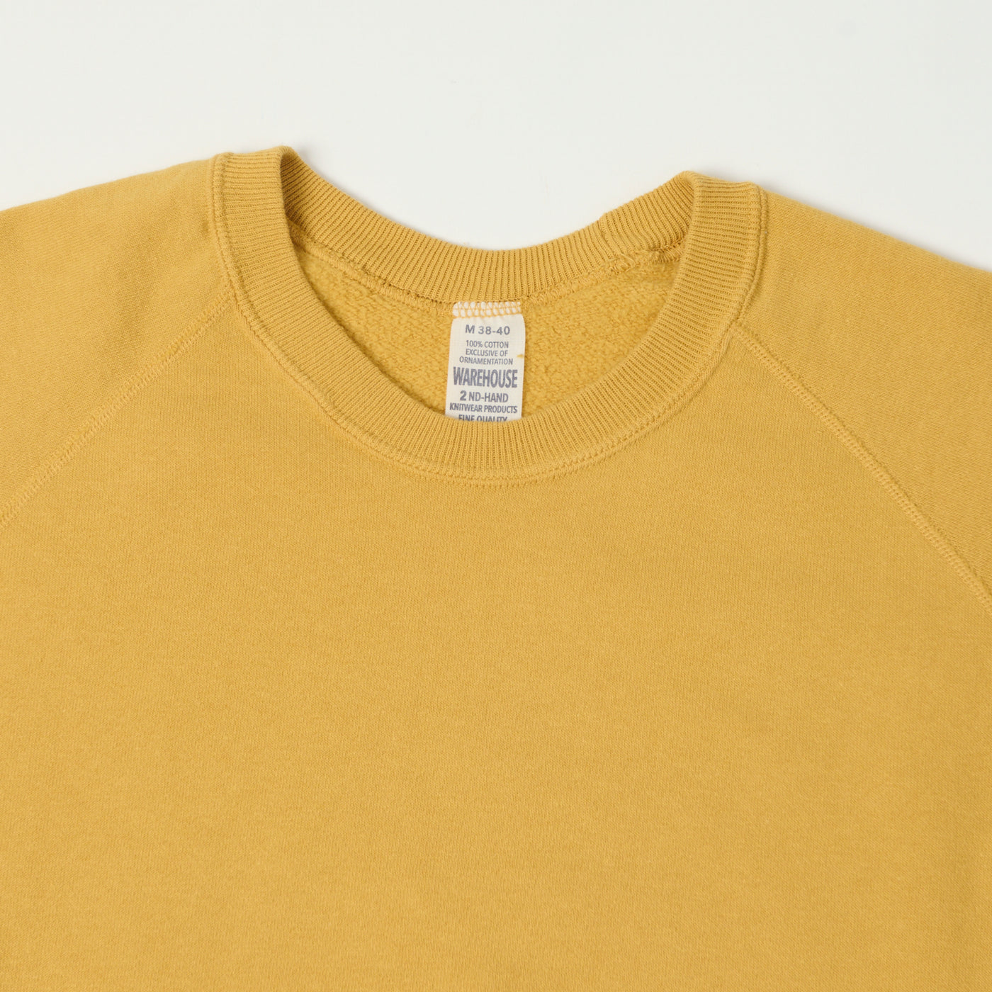 Warehouse & Co 461 Raglan Sleeve Sweatshirt - Mustard