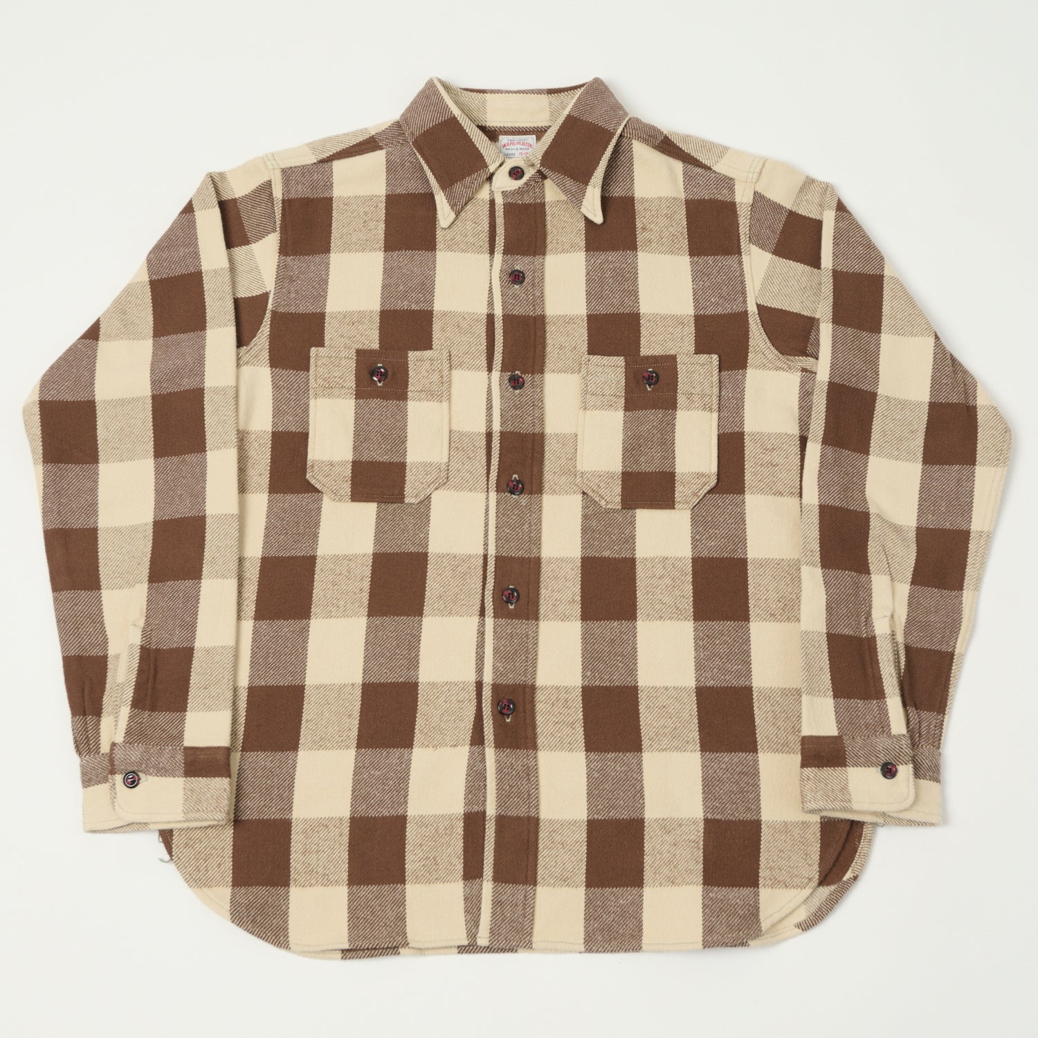 Warehouse & Co 3104 Buffalo Check Flannel Shirt - Brown