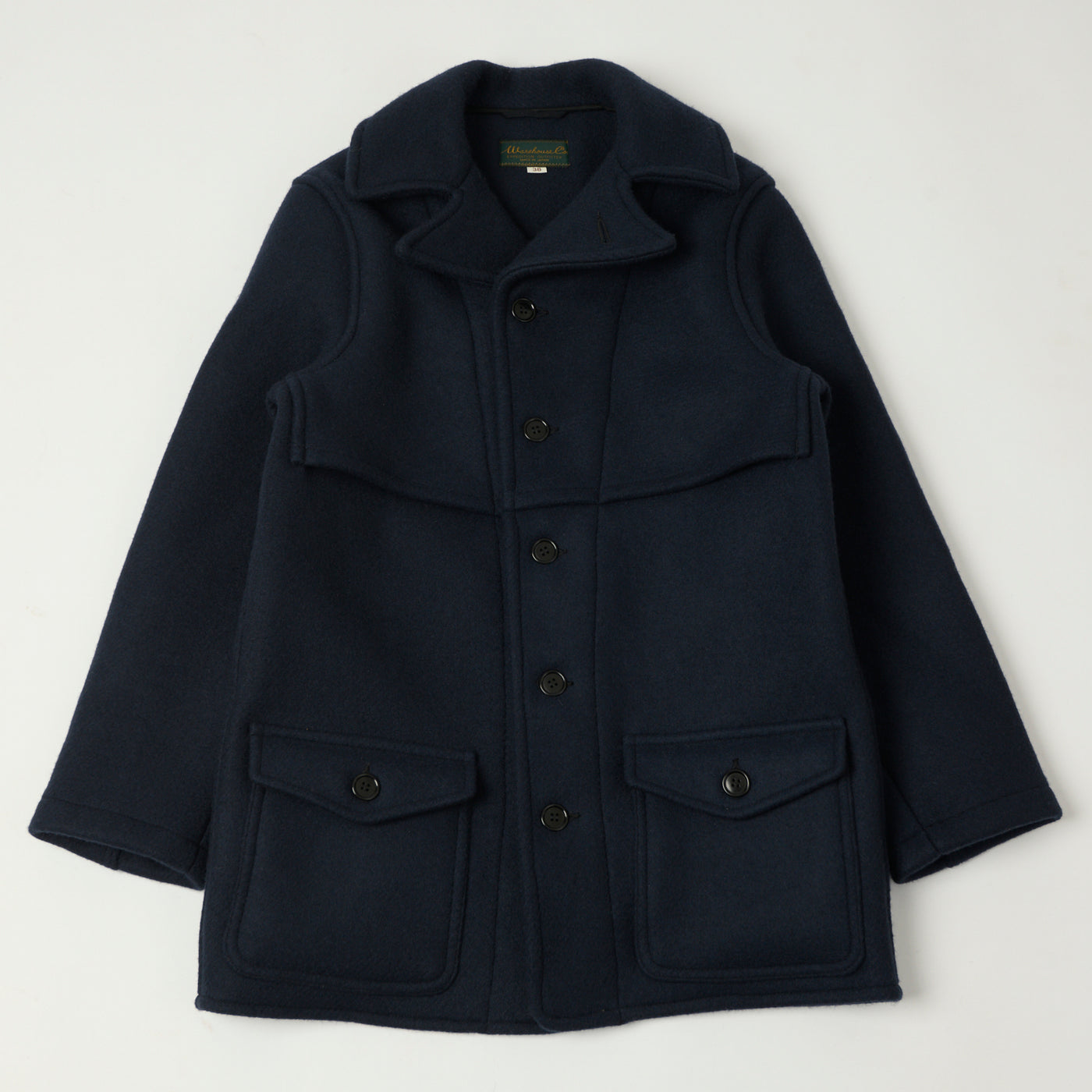 Warehouse & Co 2228 1930'S U.S. Army Wool Mackinaw Coat  -  Dark Navy