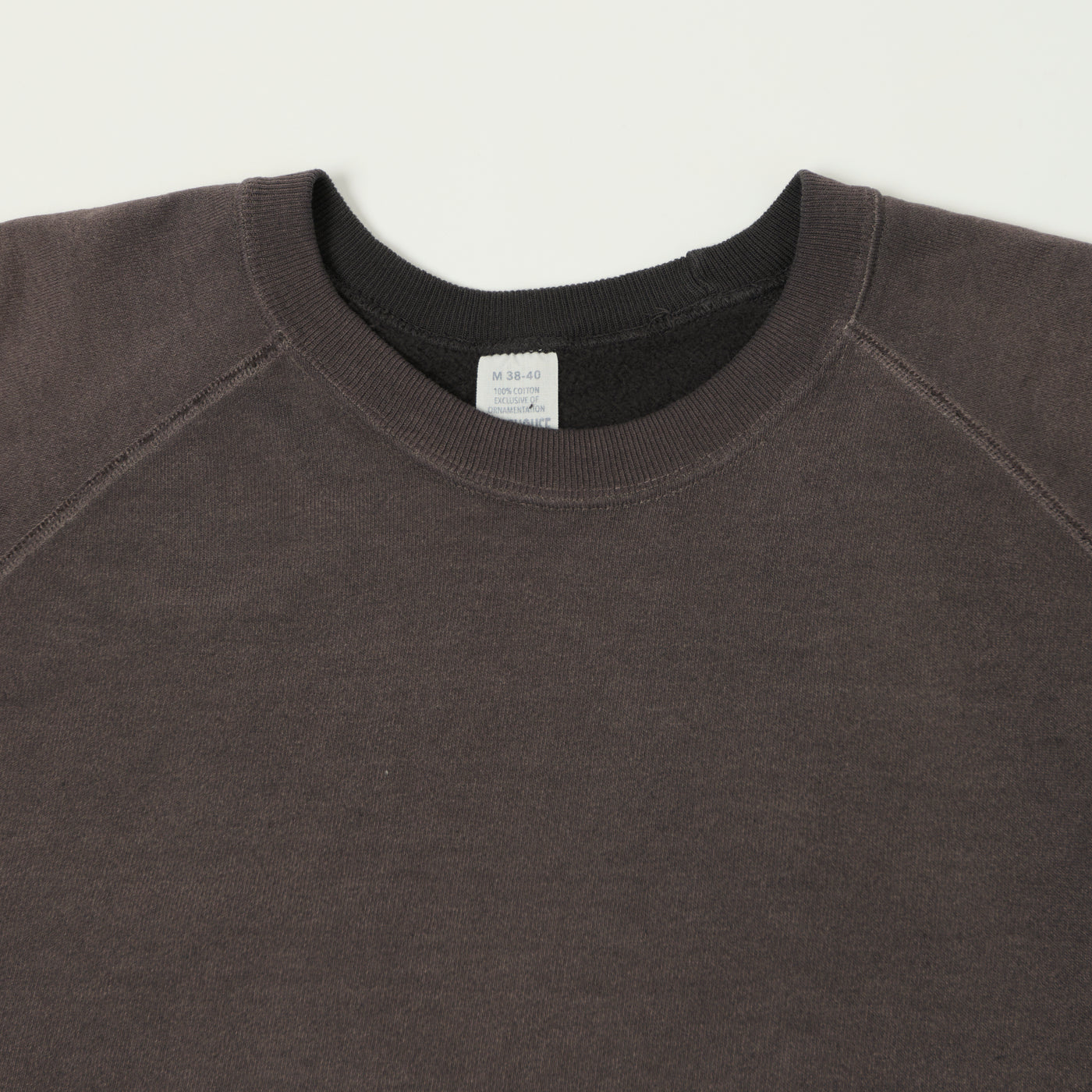 Warehouse & Co 461-U/W 'Sun Burned' Raglan Sleeve Sweatshirt - Charcoal