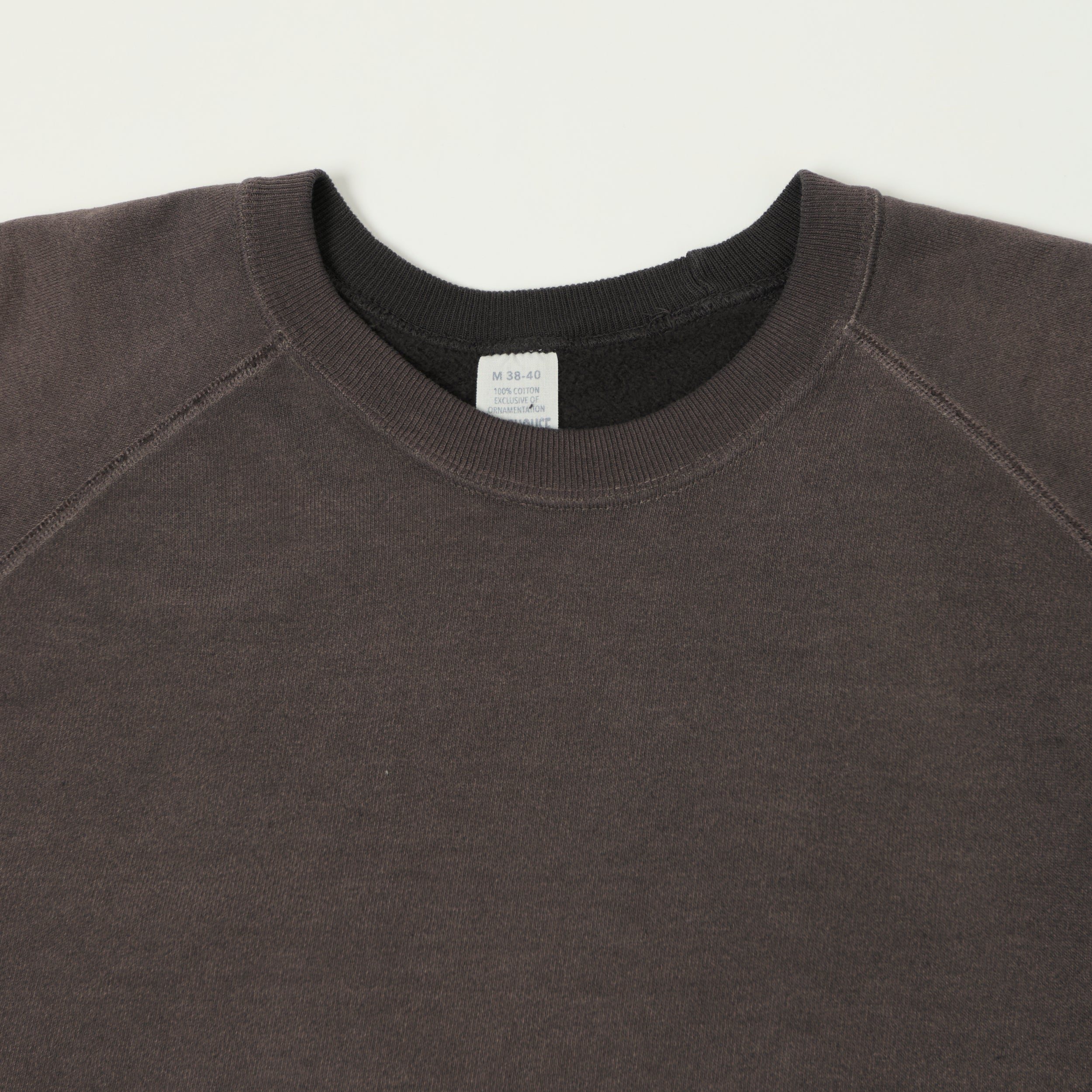 Warehouse & Co 461-U/W 'Sun Burned' Raglan Sleeve Sweatshirt - Charcoal