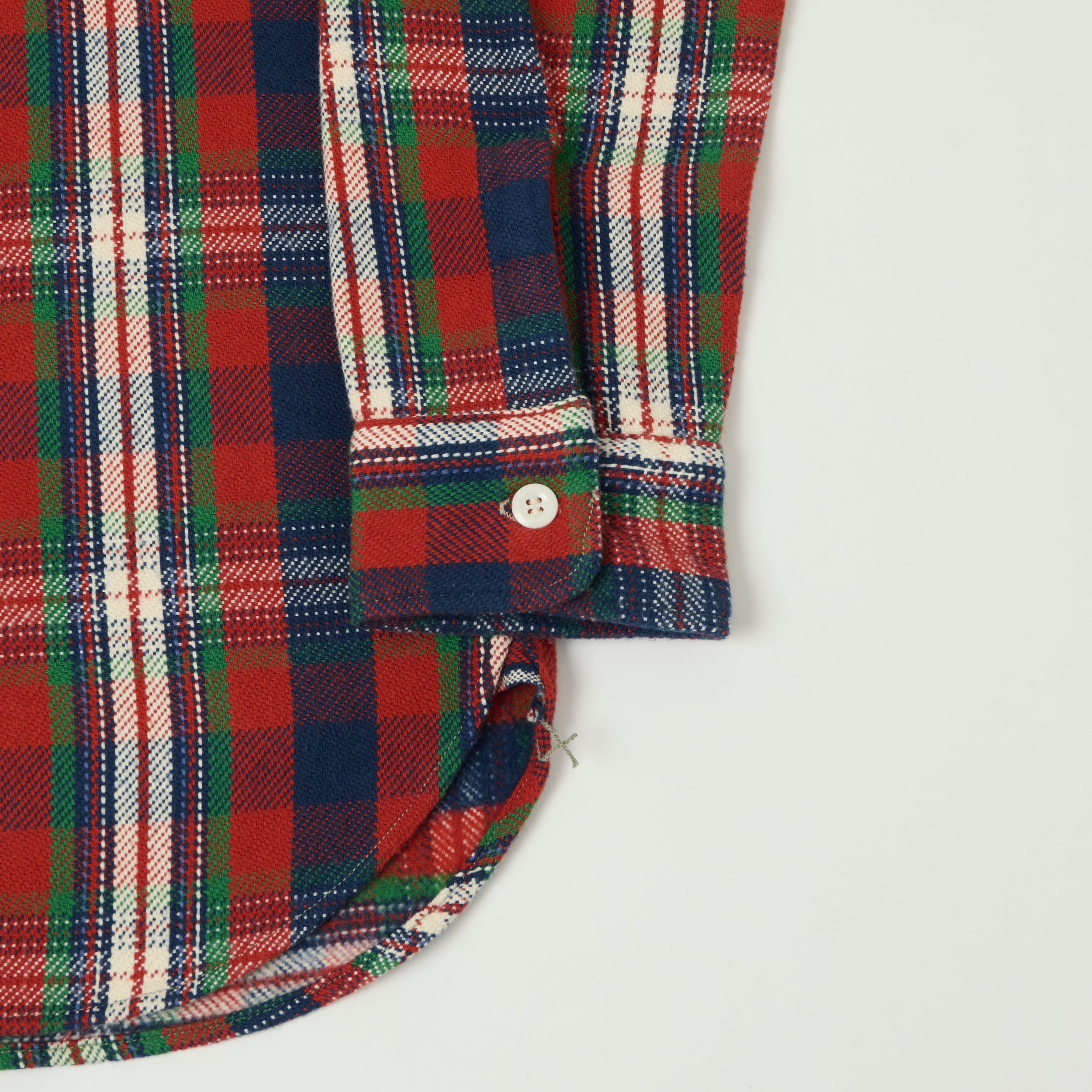 Warehouse & Co 3104 Plaid Flannel Shirt - Red/Ivory