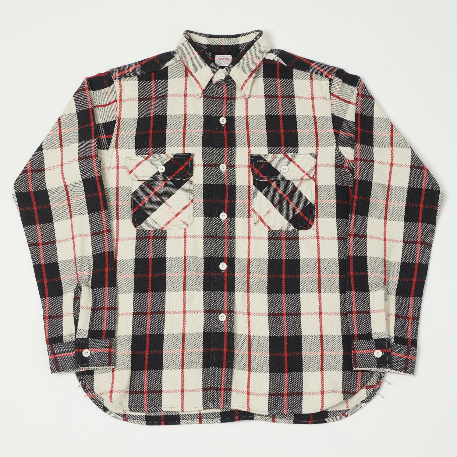 Warehouse & Co 3104 Plaid Flannel Shirt - Black/Red