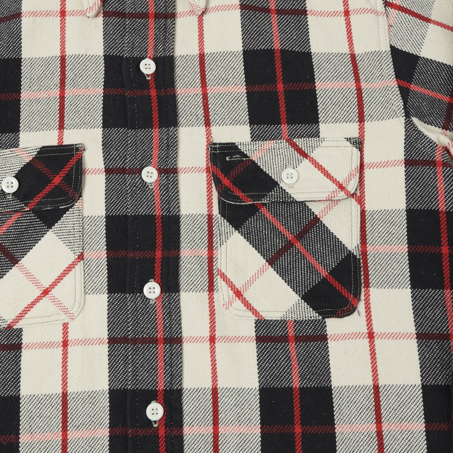 Warehouse & Co 3104 Plaid Flannel Shirt - Black/Red