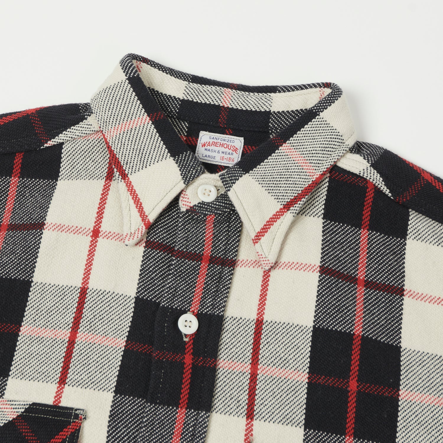Warehouse & Co 3104 Plaid Flannel Shirt - Black/Red
