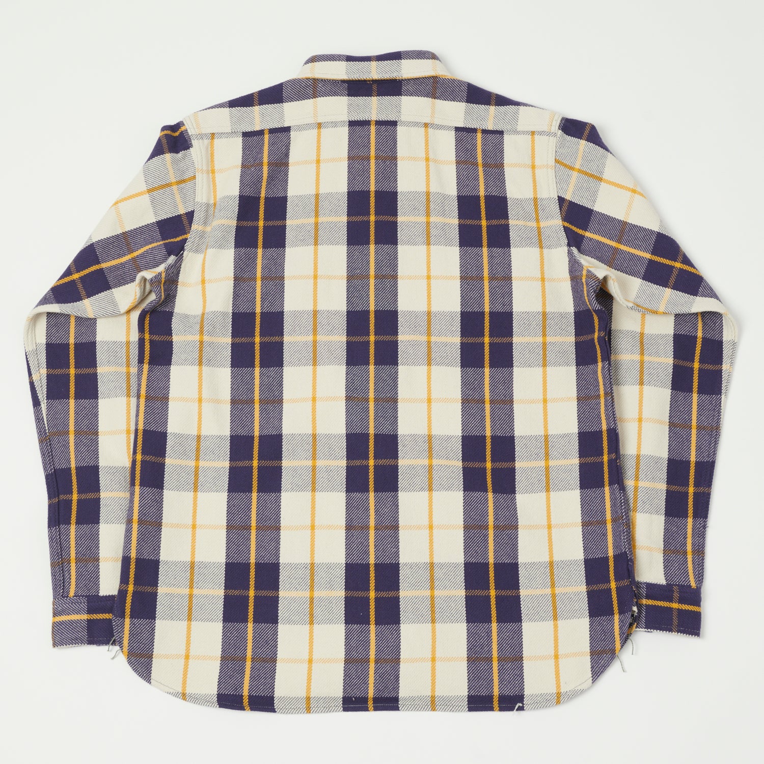 Warehouse & Co 3104 Plaid Flannel Shirt - Navy/Yellow