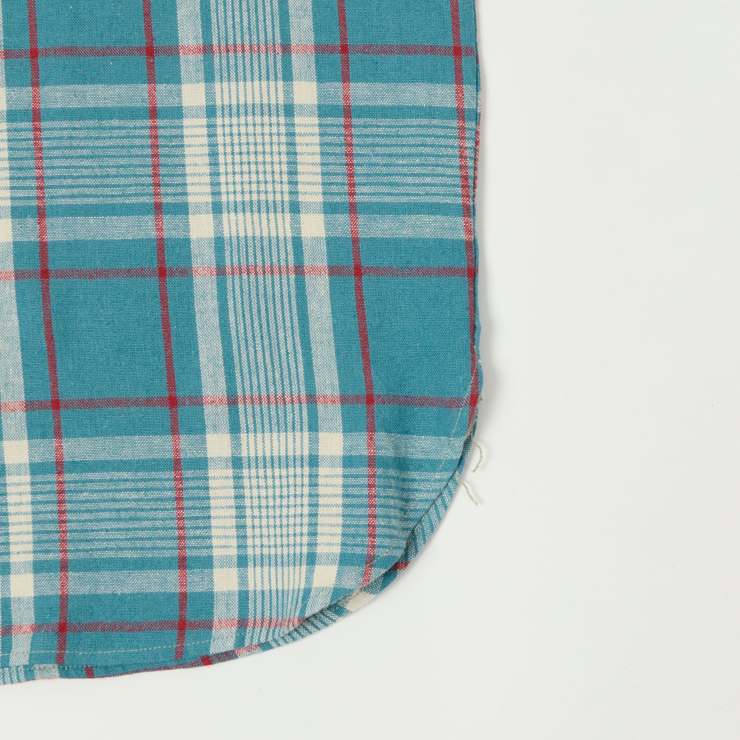 Warehouse & Co 3056 Duck Digger Short Sleeve Plaid Shirt - Sax