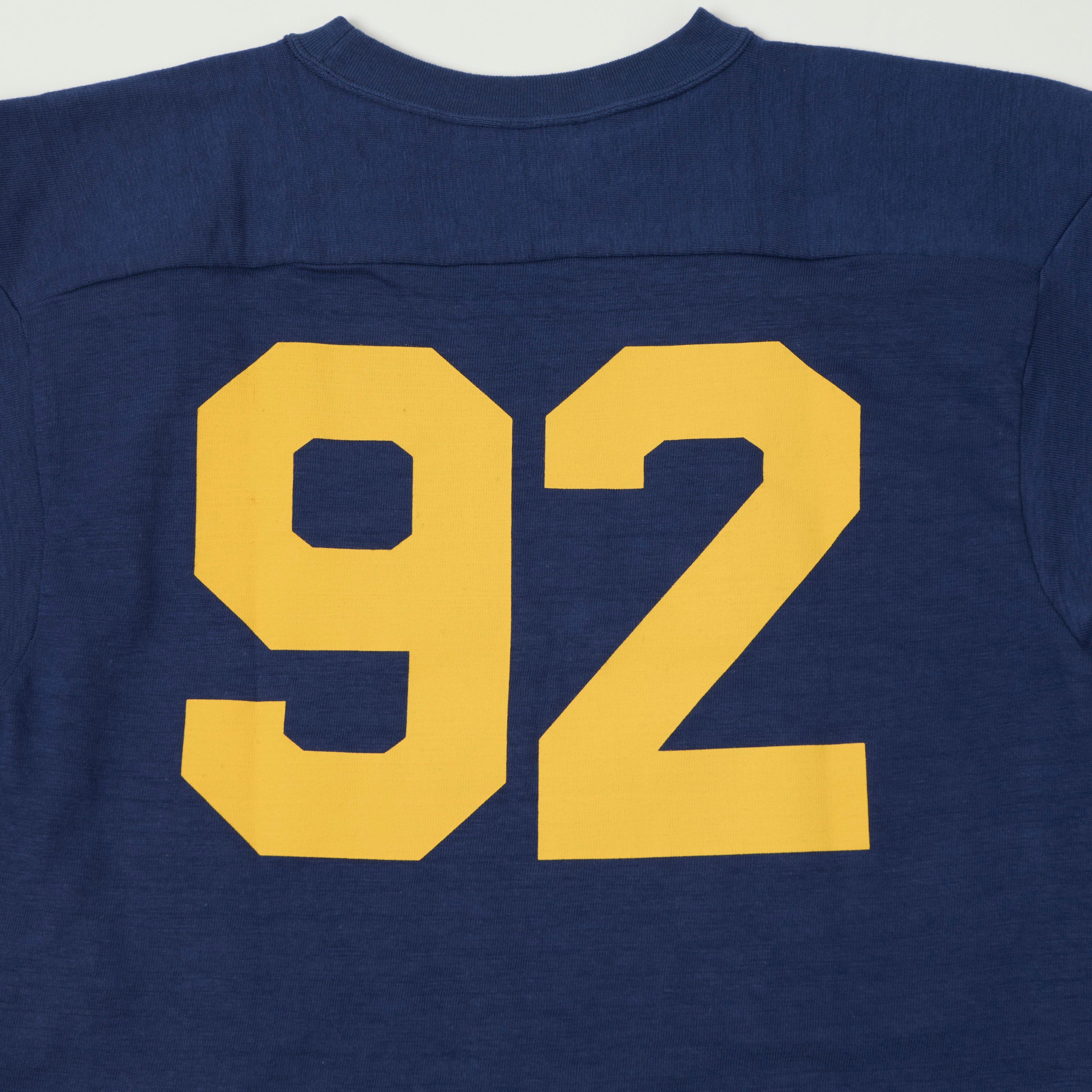 Warehouse & Co 4063 'Navy 92' 3/4 Sleeve Football T-Shirt - Navy