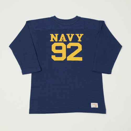 Warehouse & Co 4063 'Navy 92' 3/4 Sleeve Football T-Shirt - Navy