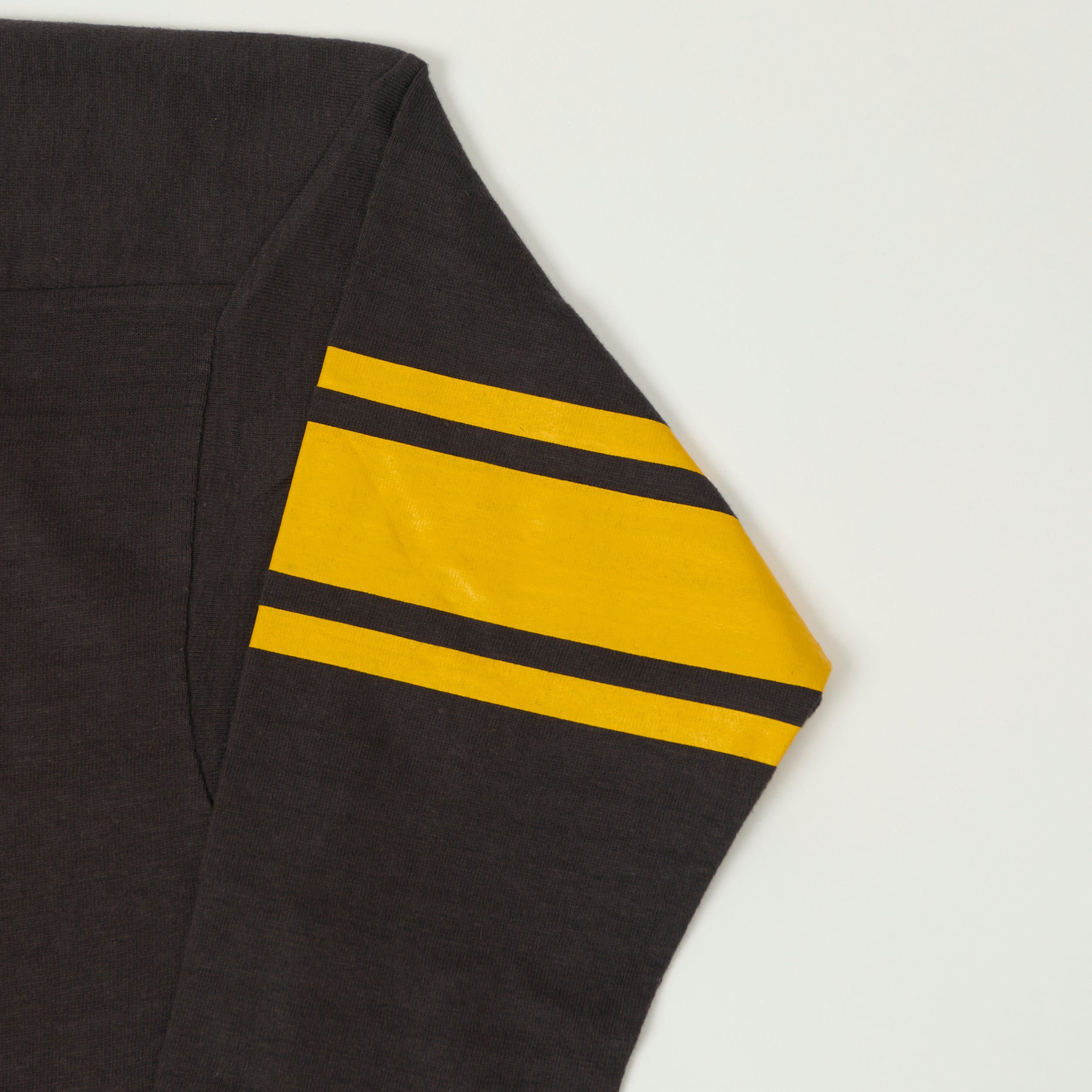 Warehouse & Co 4063 'No. 70' 3/4 Sleeve Football Tee - Black