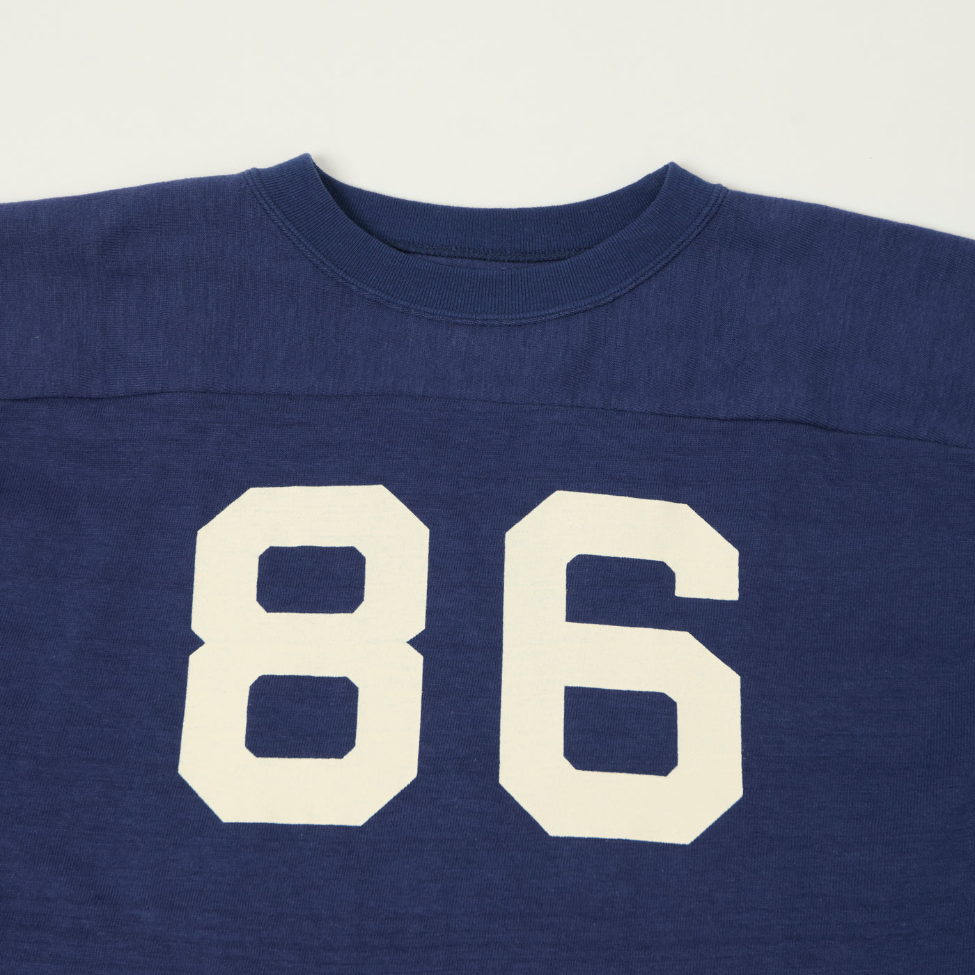 Warehouse & Co 4063 'No. 86' 3/4 Sleeve Football Tee - Navy