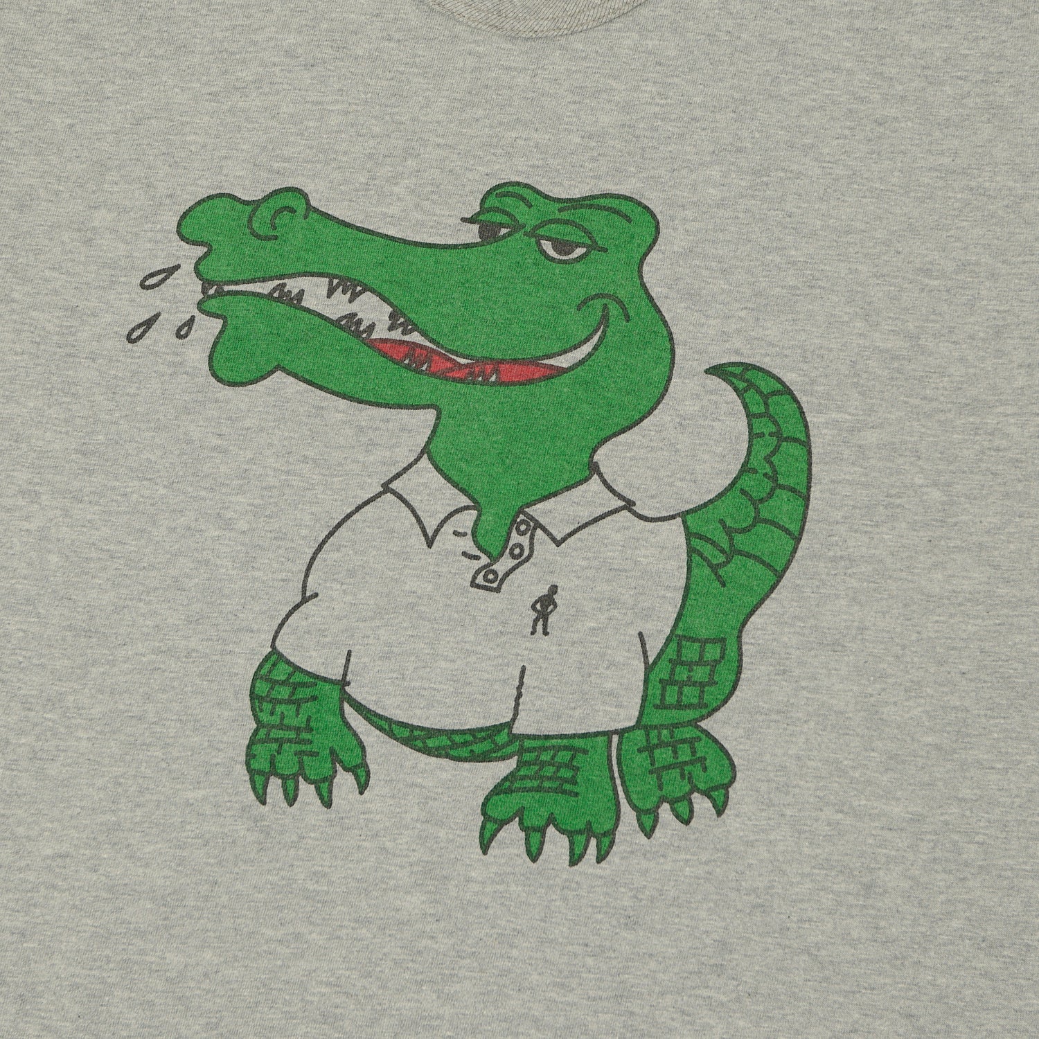 Warehouse & Co 4064 'Crocodile' T-Shirt - Heather Grey