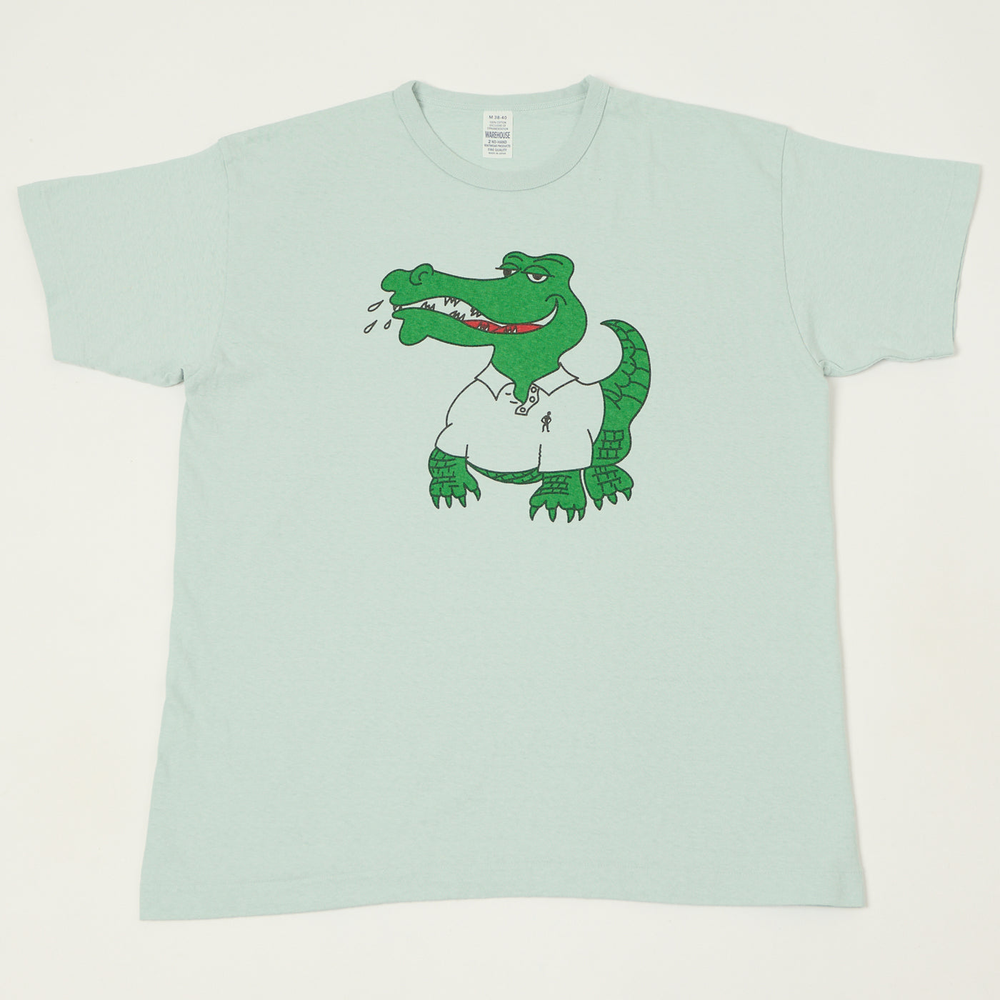 Warehouse & Co 4064 'Crocodile' T-Shirt - Sax