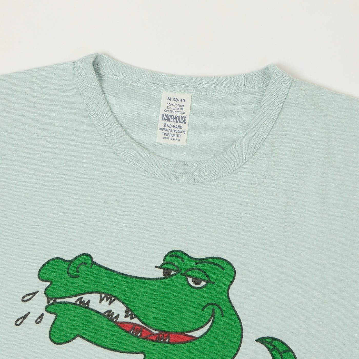 Warehouse & Co 4064 'Crocodile' T-Shirt - Sax