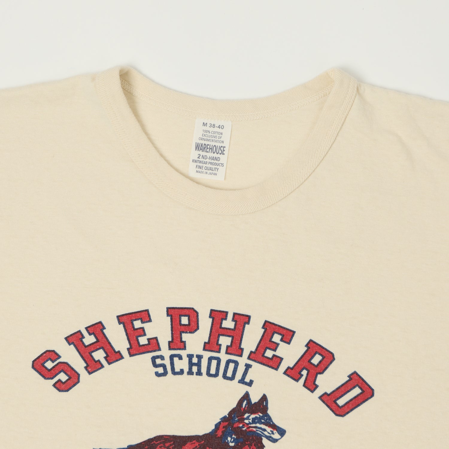 Warehouse & Co 4064 'Shepherd' T-Shirt - Cream