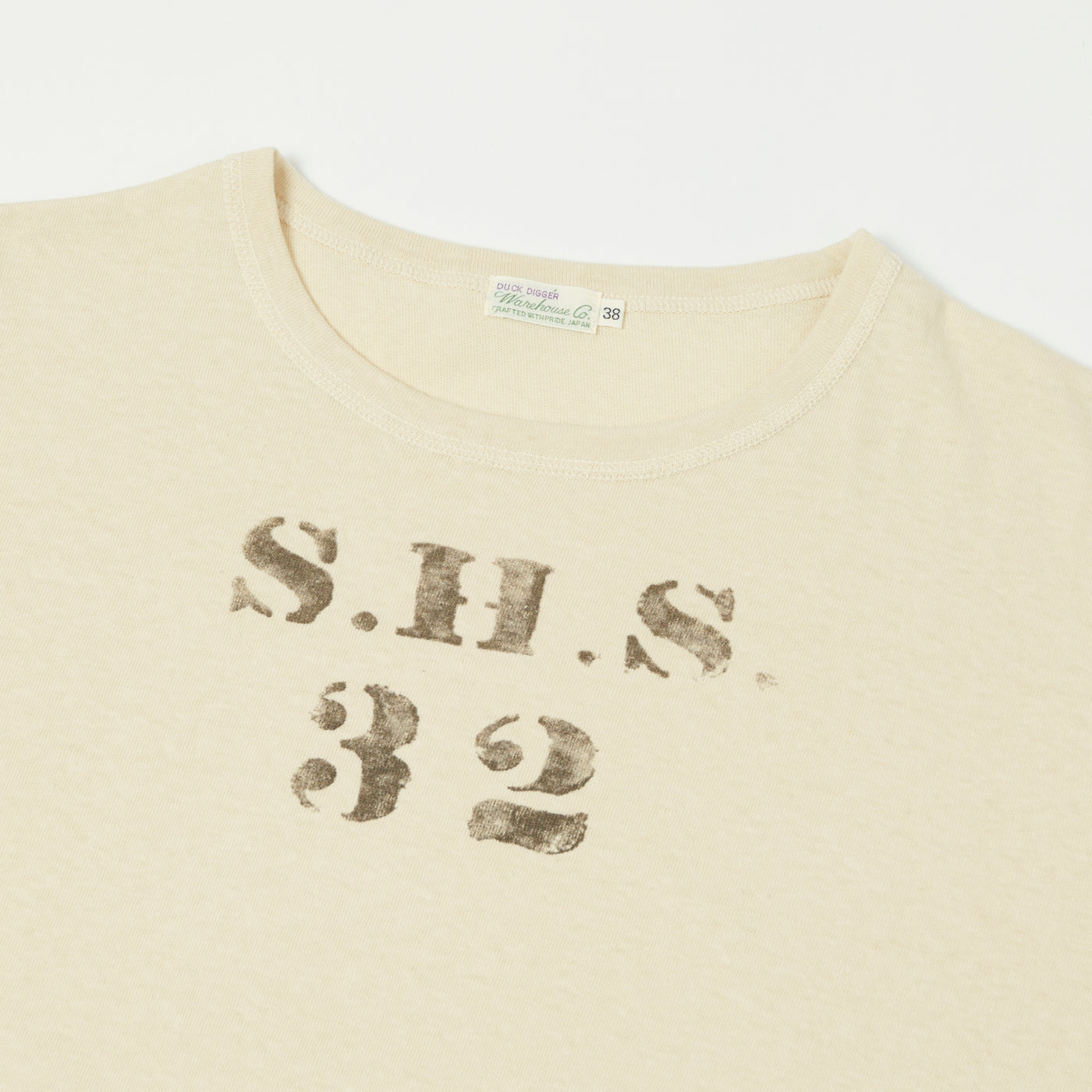 Warehouse & Co 4091 Duck Digger 'SHS' Skivvy T-Shirt - Beige