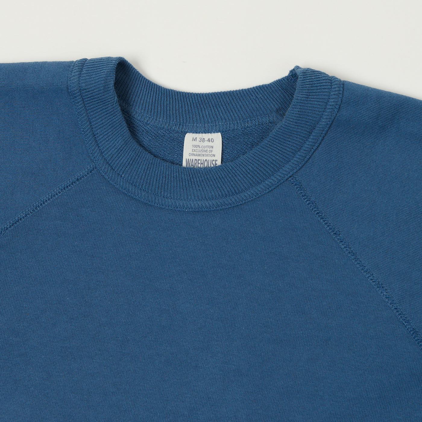 Warehouse & Co 4105 Short Sleeve Pocket Sweatshirt - Blue