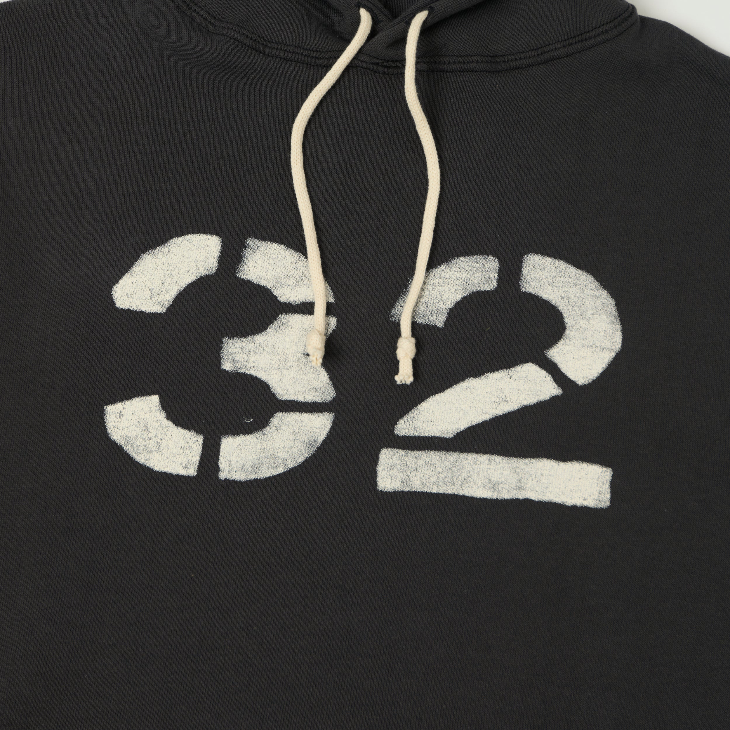 Warehouse & Co 450 'No 32' Two Needle Hooded Sweatshirt - Black