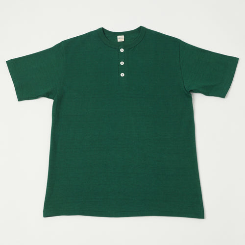 Warehouse & Co 4601 Henley T-Shirt - Dark Green