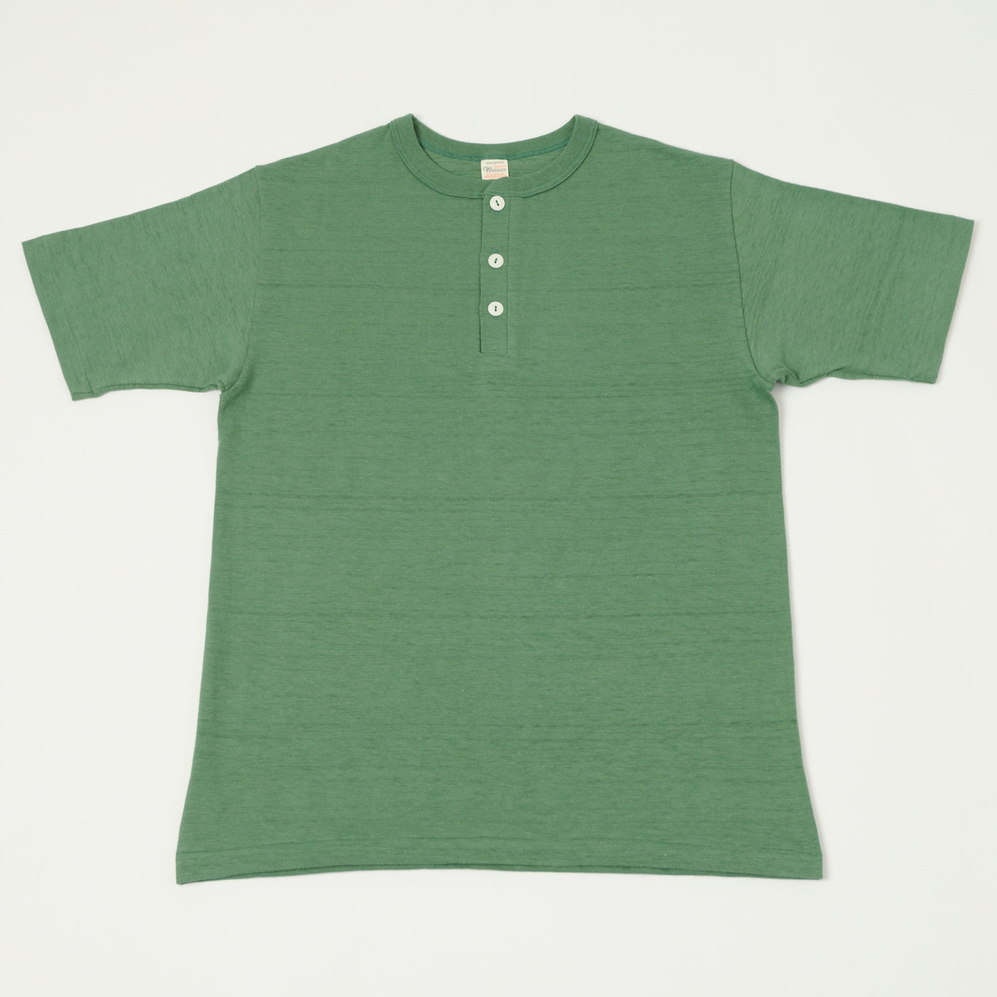 Warehouse & Co 4601 Henley T-Shirt - MC Green