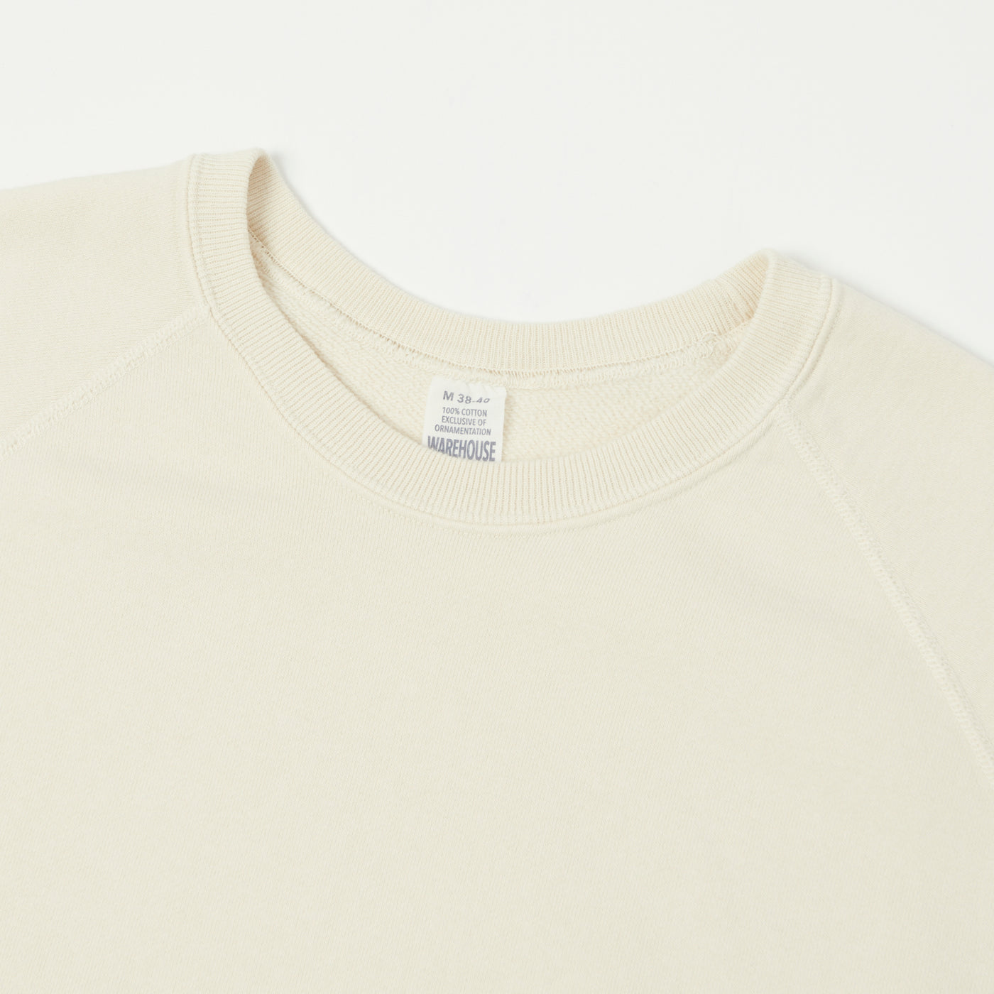 Warehouse & Co 461 Raglan Sleeve Sweatshirt - Cream