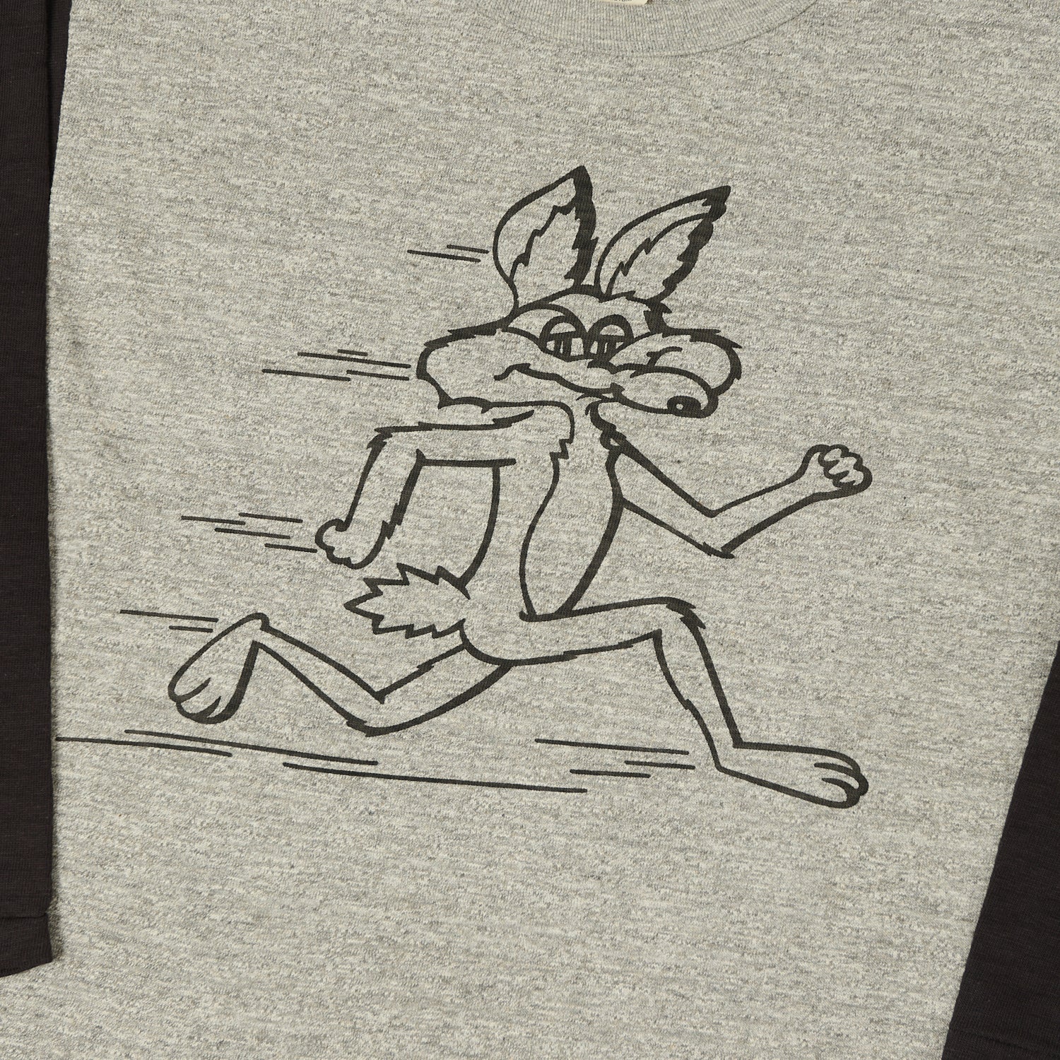 Warehouse & Co 4800 'Coyote'  Baseball T-Shirt - Heather Grey/Black
