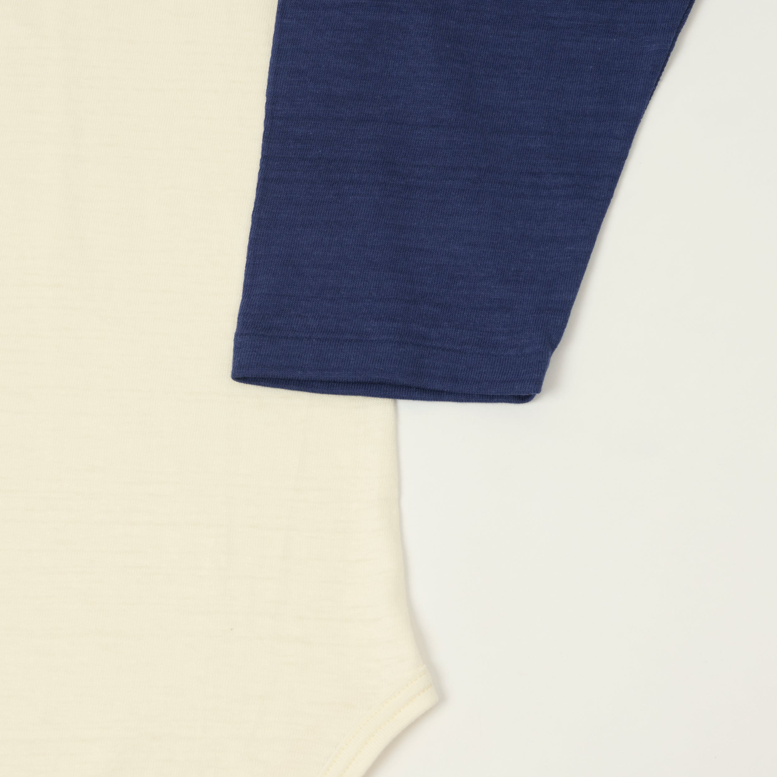 Warehouse & Co 4800 'Wilmot Junior High' Baseball T-Shirt - Cream/Navy