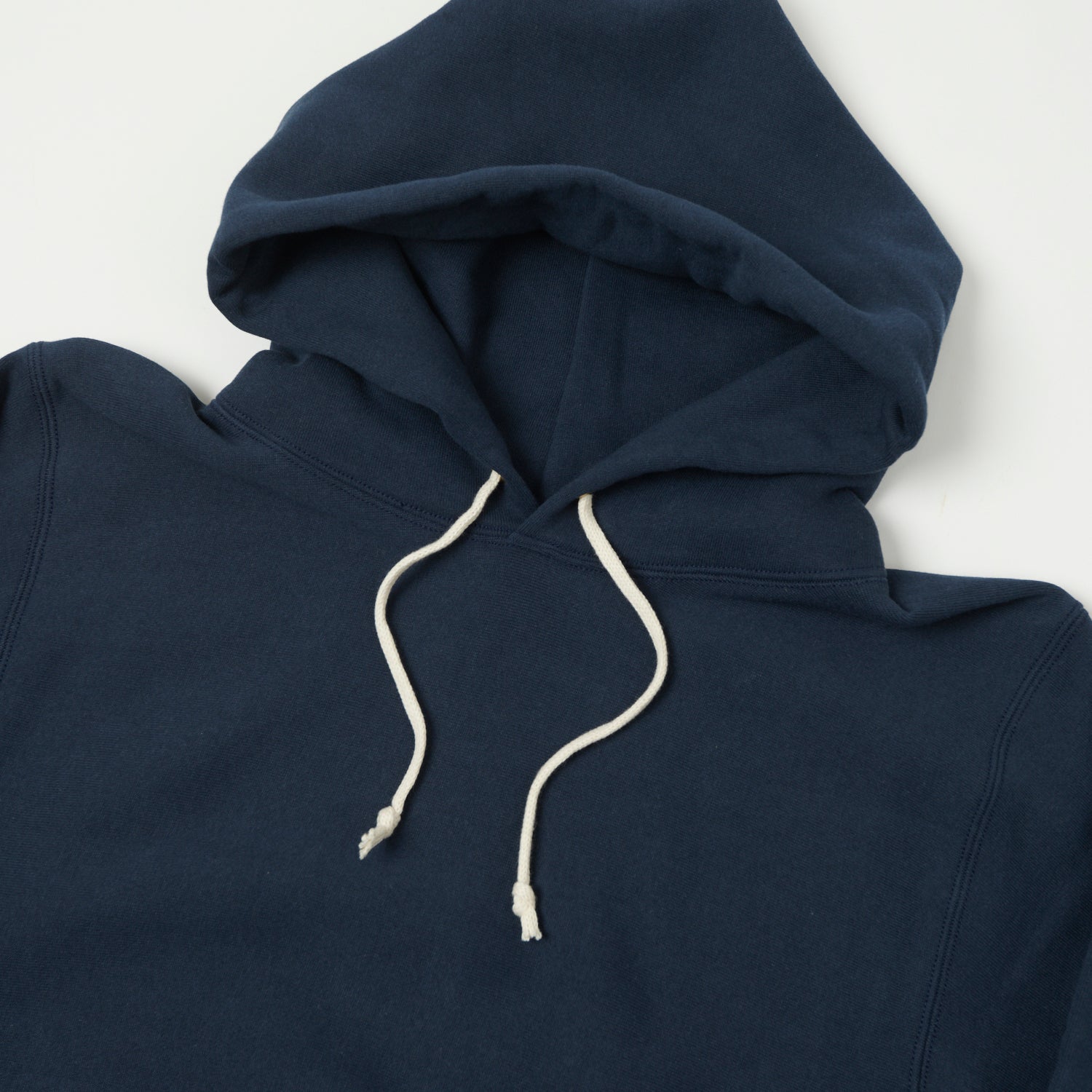Warehouse & Co 484 Reverse Weave Hooded Sweatshirt - Navy