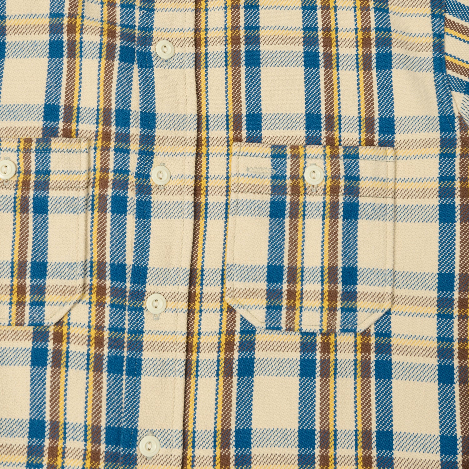 Warehouse & Co 3104 Plaid Flannel Shirt - Blue/Yellow