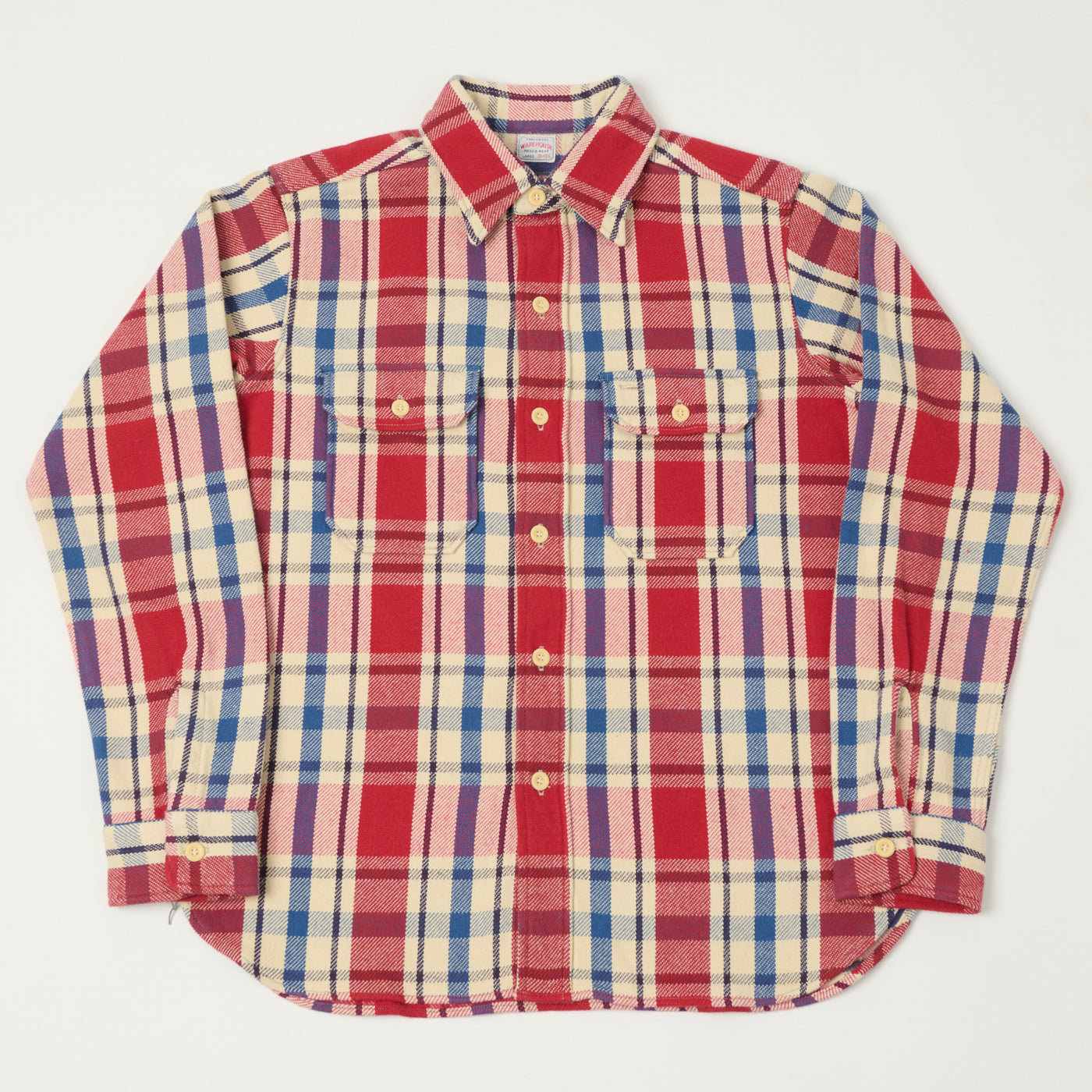 Warehouse & Co 3104 Plaid Flannel Shirt - Red/Blue