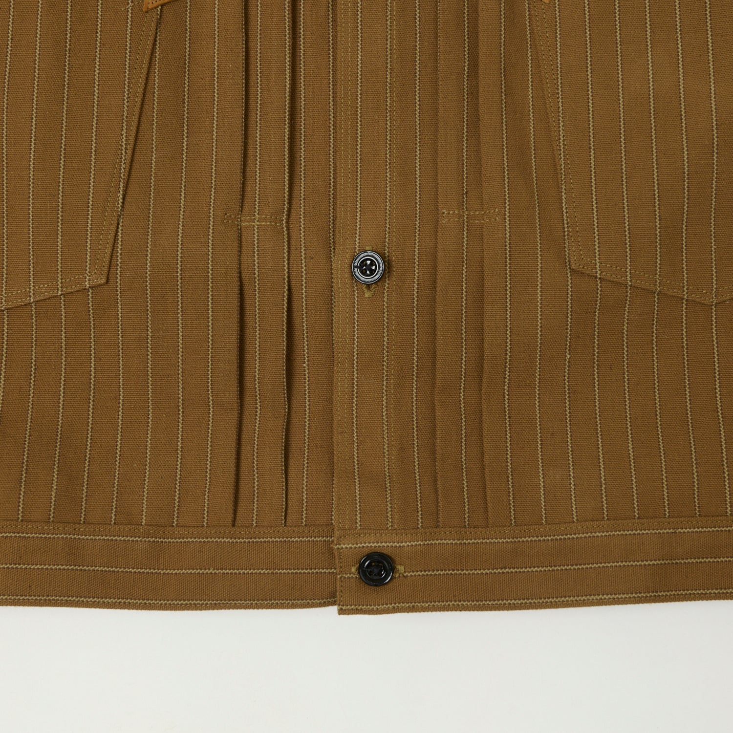 Warehouse & Co 2214 'Greenebaum' 1880s Heavy Leather Bound Jacket - Duck Stripe