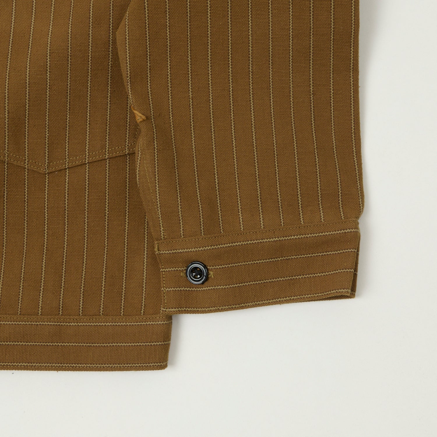 Warehouse & Co 2214 'Greenebaum' 1880s Heavy Leather Bound Jacket - Duck Stripe