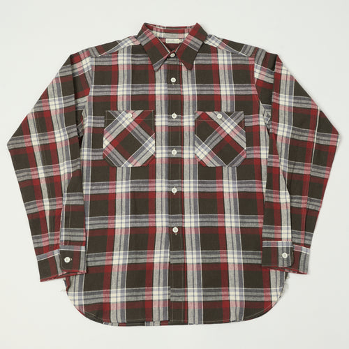 Warehouse & Co 3055 Duck Digger Plaid Work Shirt - Charcoal