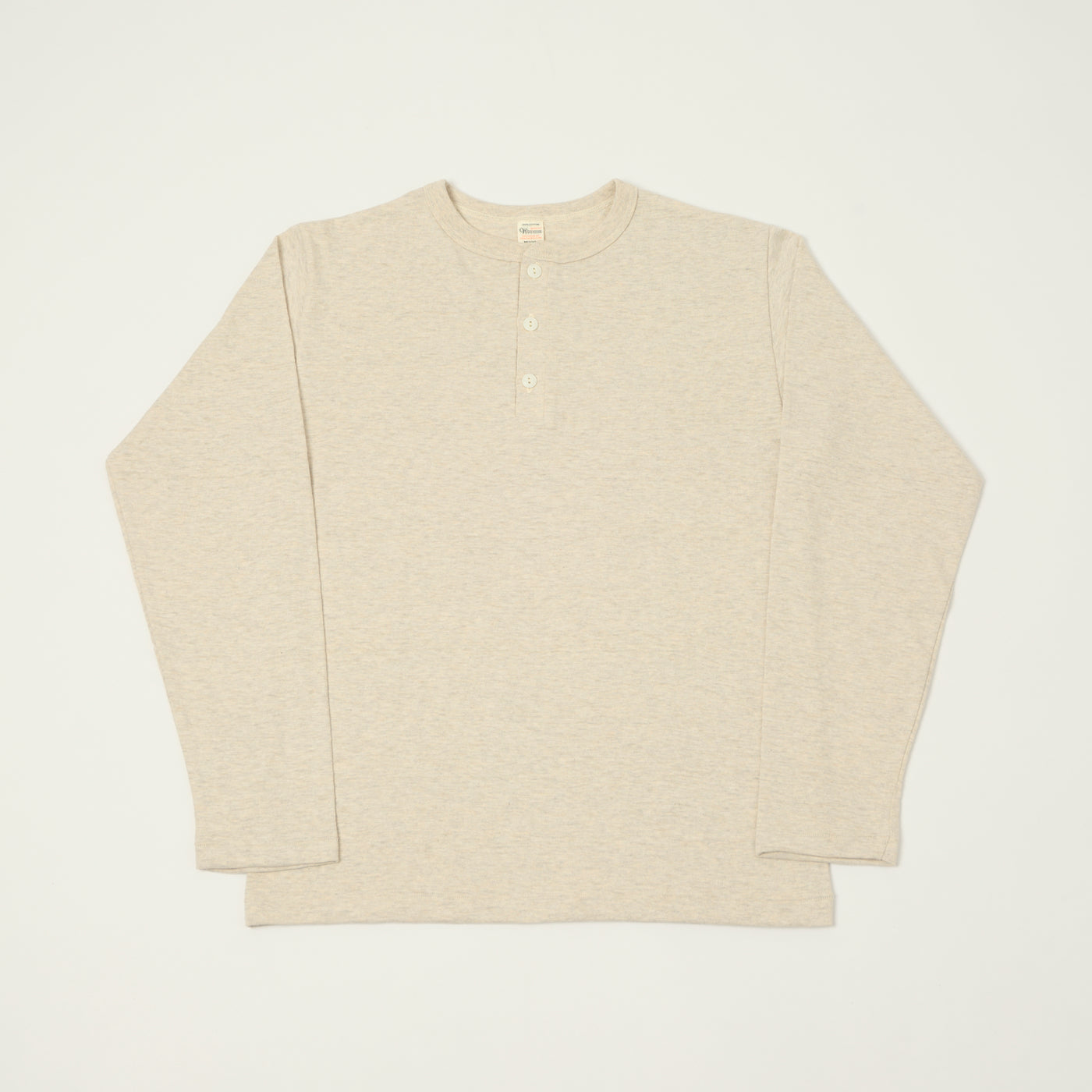 Warehouse & Co 5907 Long Sleeve Henley - Oatmeal