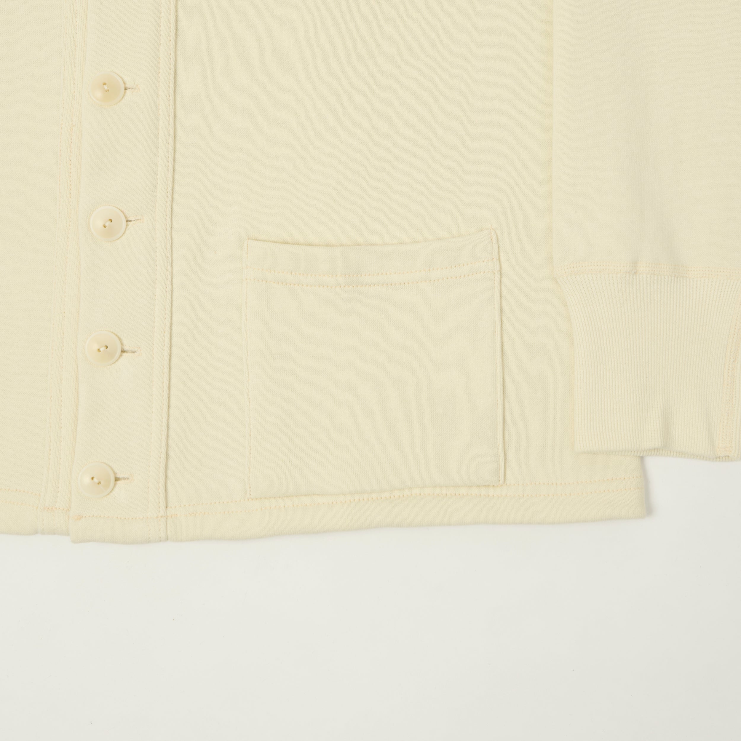 Warehouse & Co 'Duck Digger' 498 Sweat Cardigan - Beige