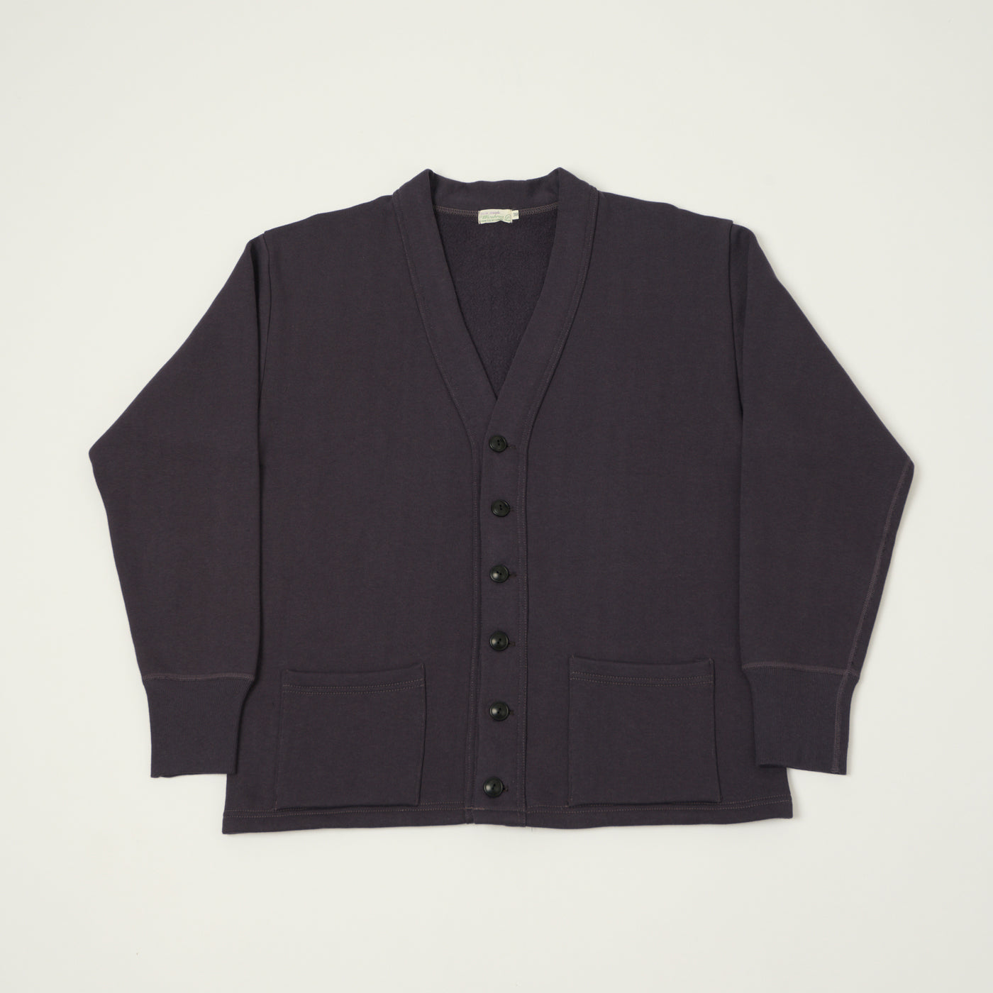 Warehouse & Co 'Duck Digger' 498 Sweat Cardigan - Dark Navy