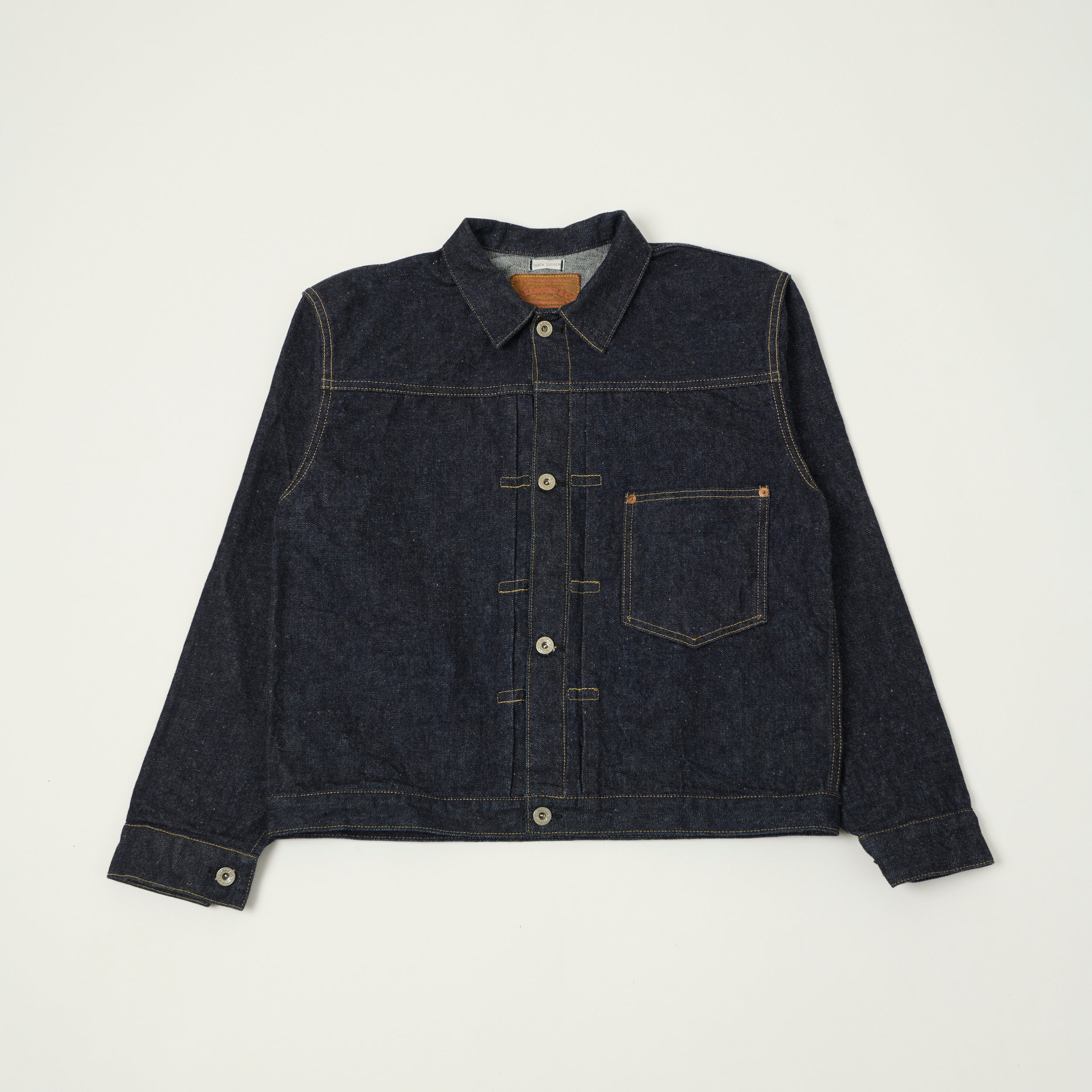 Warehouse & Co 'Duck Digger' DD-S2000XX WWII Type I Denim Jacket - One Wash