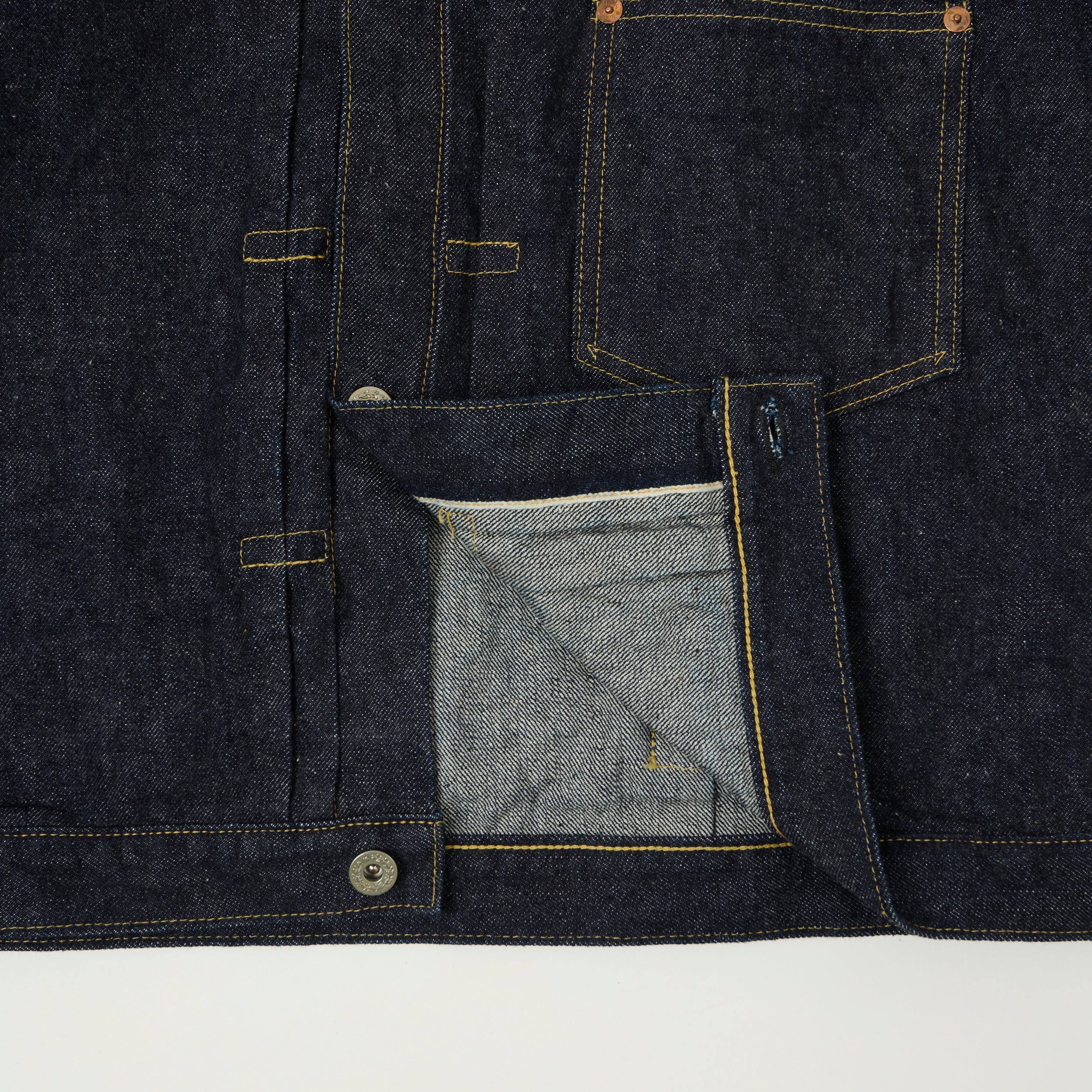 Warehouse & Co 'Duck Digger' DD-S2000XX WWII Type I Denim Jacket - One Wash