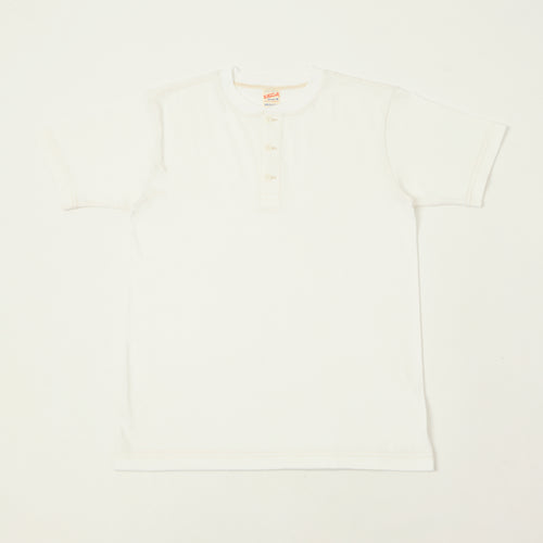 Whitesville Classic Henley T-Shirt - Off White