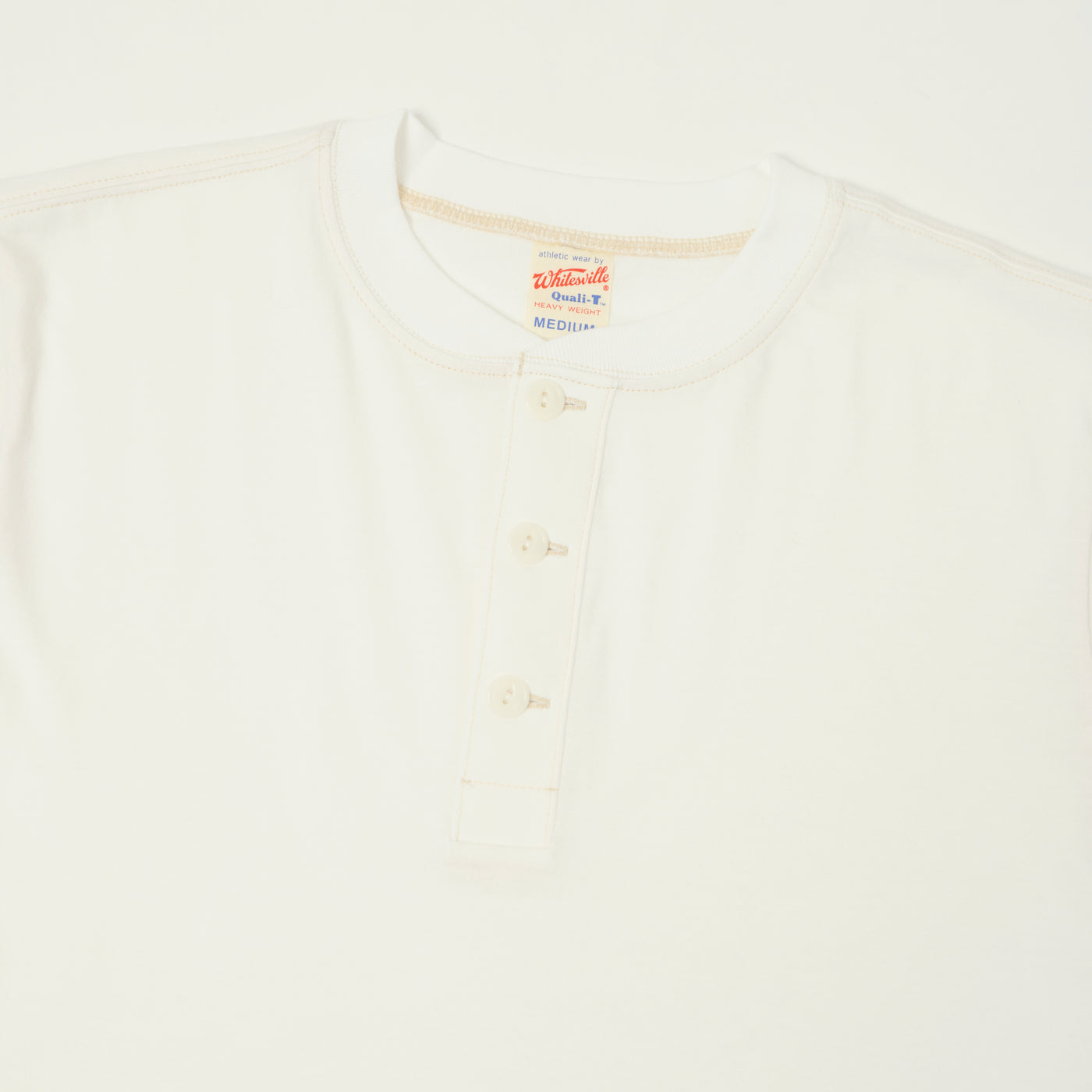 Whitesville Classic Henley T-Shirt - Off White