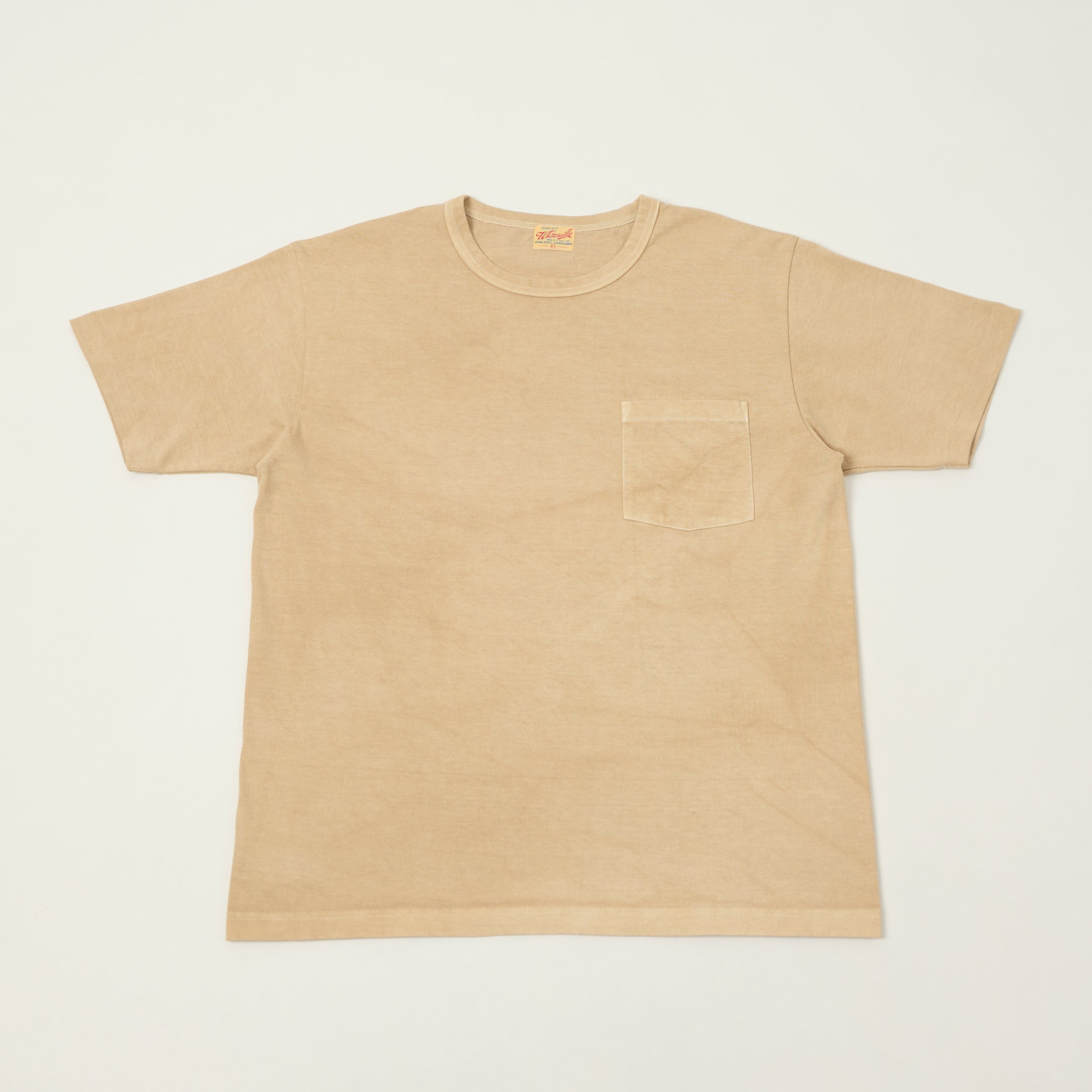 Whitesville Pigment Dye Pocket T-Shirt - Beige