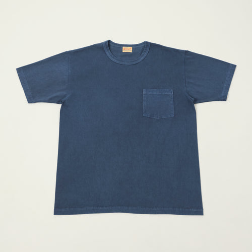 Whitesville Pigment Dye Pocket T-Shirt - Navy