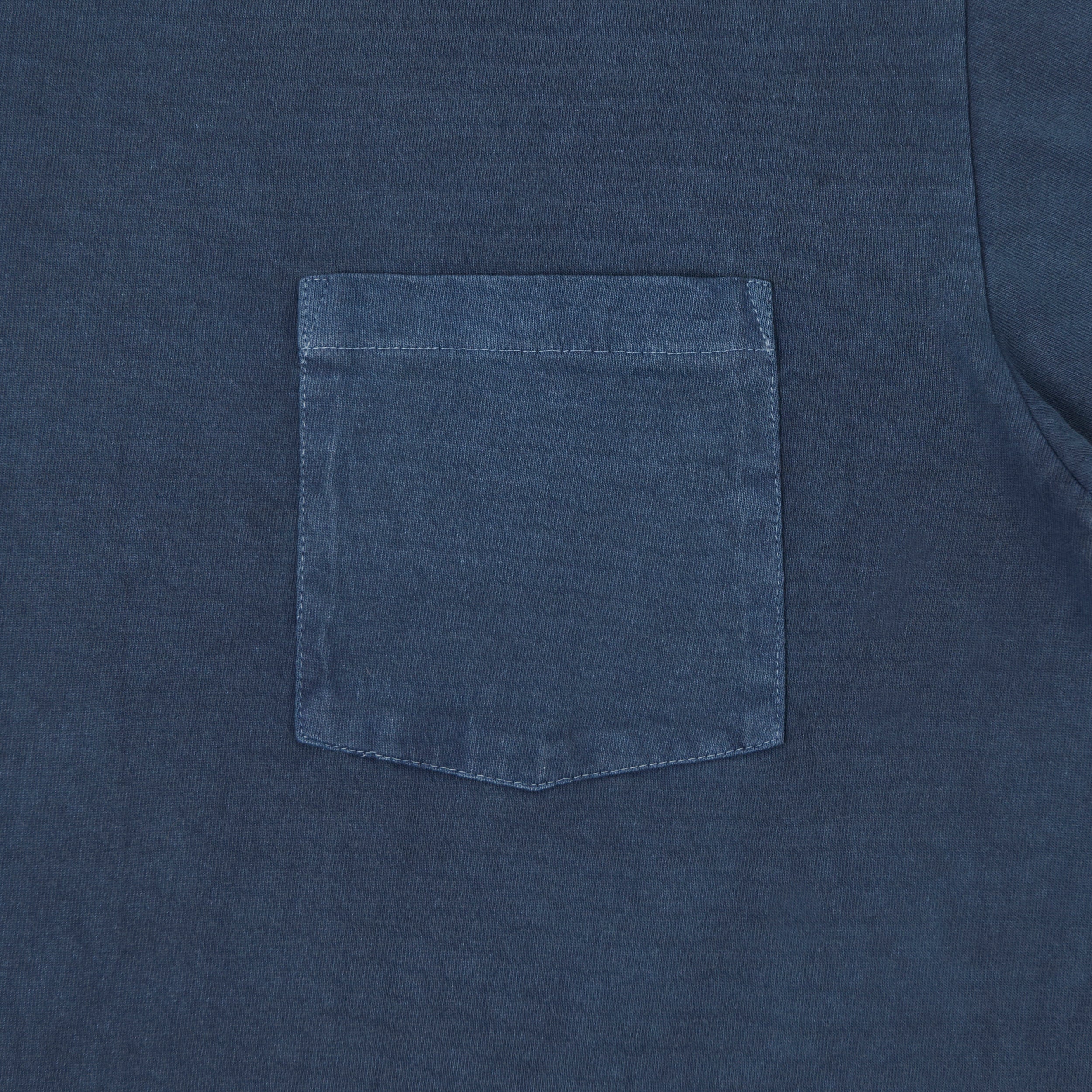 Whitesville Pigment Dye Pocket T-Shirt - Navy